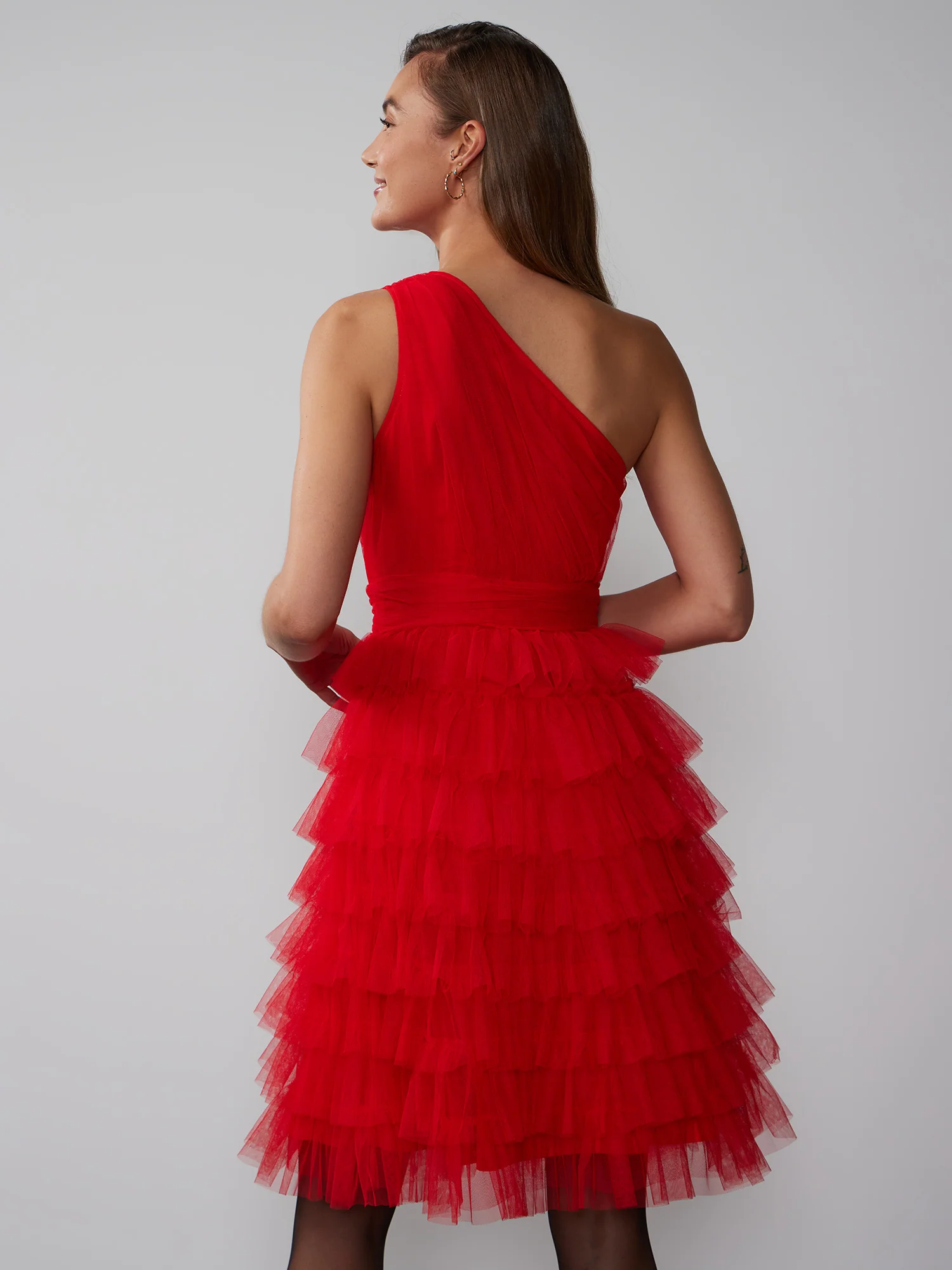 One-Shoulder Tiered Dress - Image 3