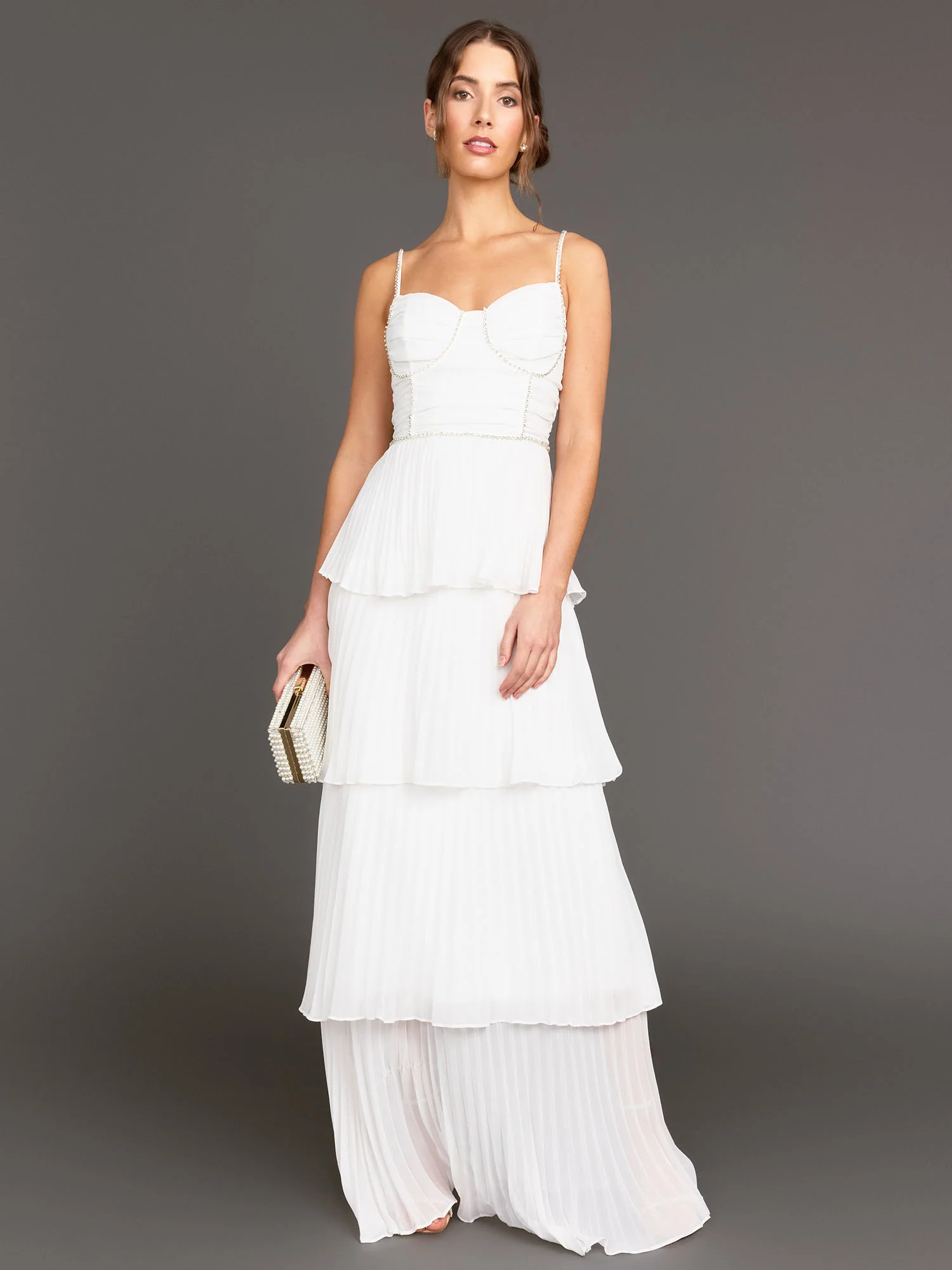 Lena Sleeveless Crystal Embellished Gown - Brands We Love - Image 2