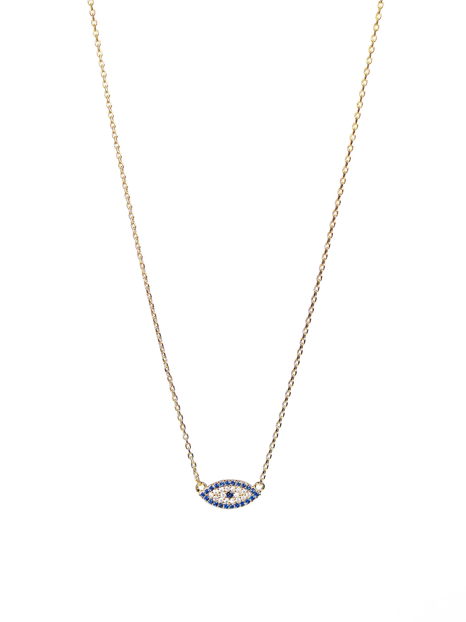 Secret Box 14K Gold Dipped Pavé Evil Eye Pendant Necklace - Brands We Love
