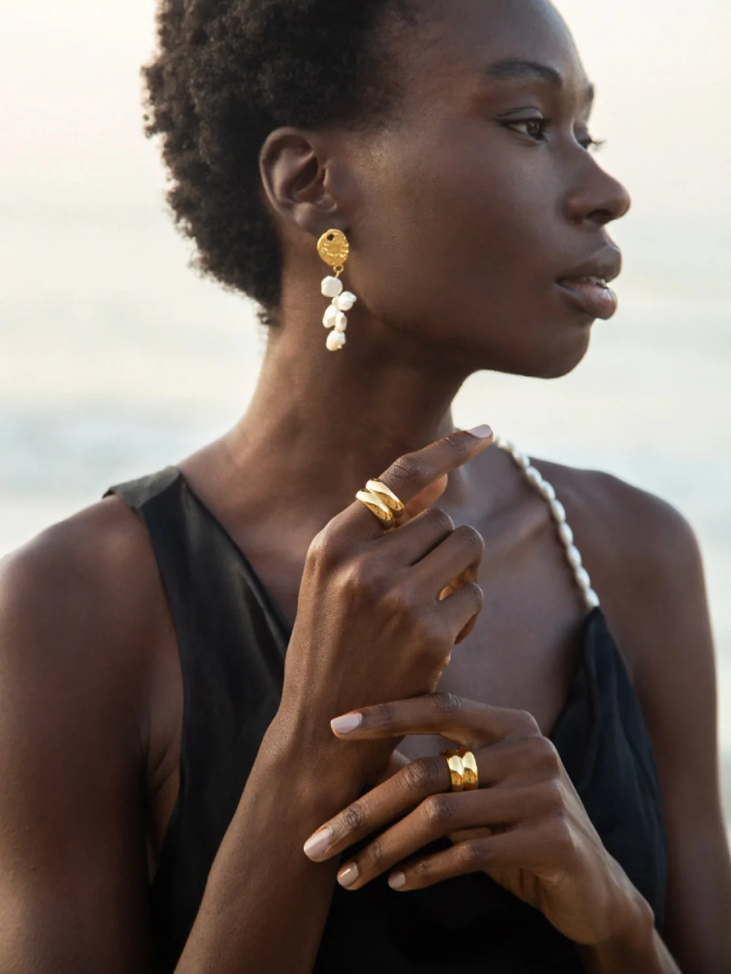 Simone The Label 14K Gold-Plated Pearl Earrings - Brands We Love - Image 2