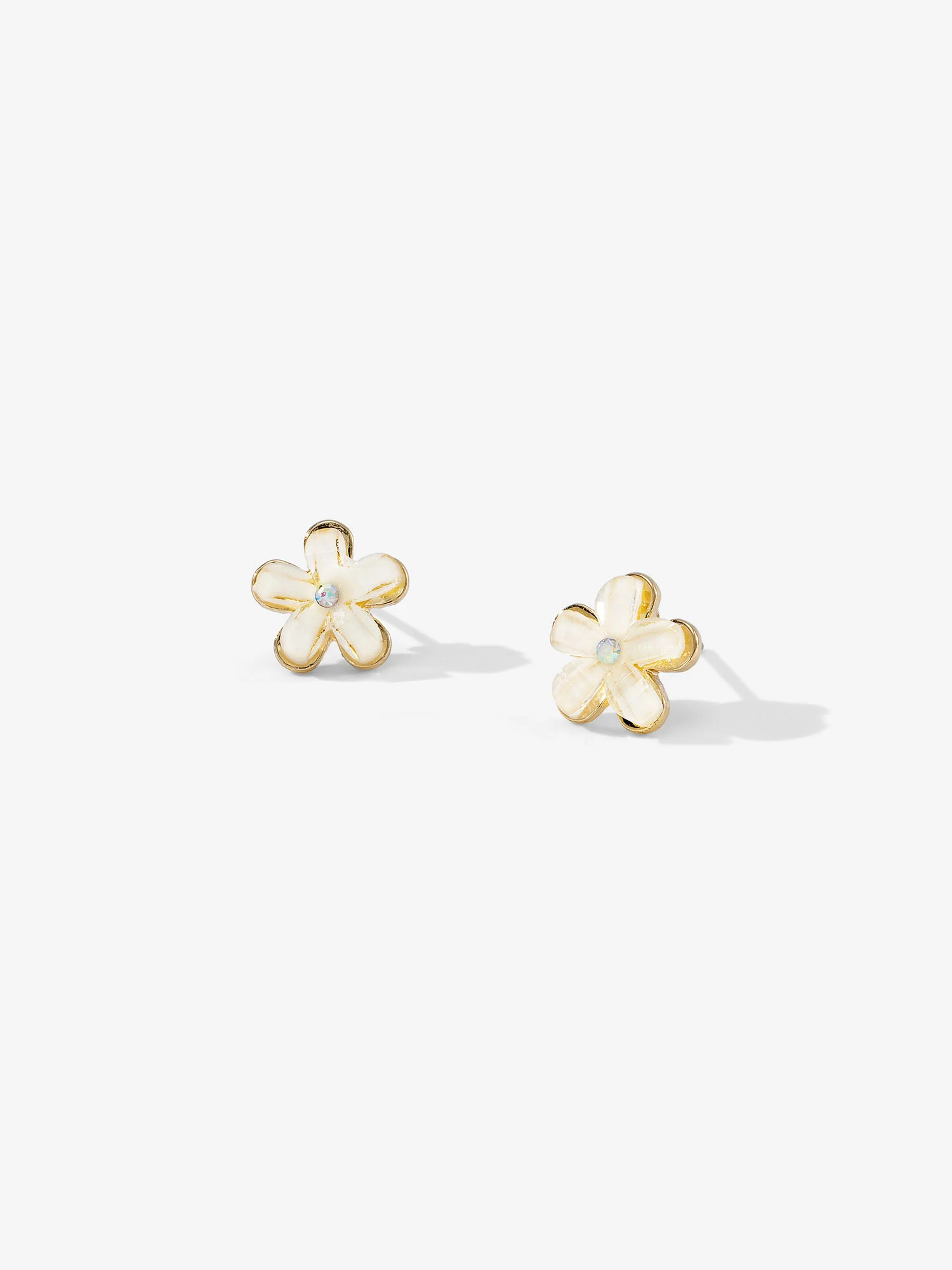 18K Gold Dipped Flower Earrings