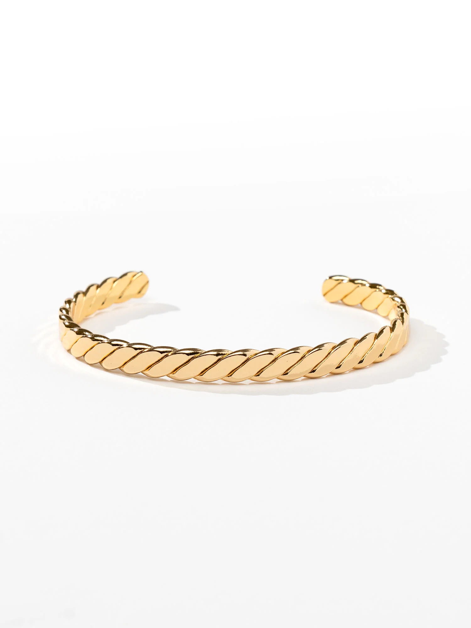 LA Radiant 18K Gold Plated Twisted Metal Cuff Bracelet - Brands We Love - Image 2
