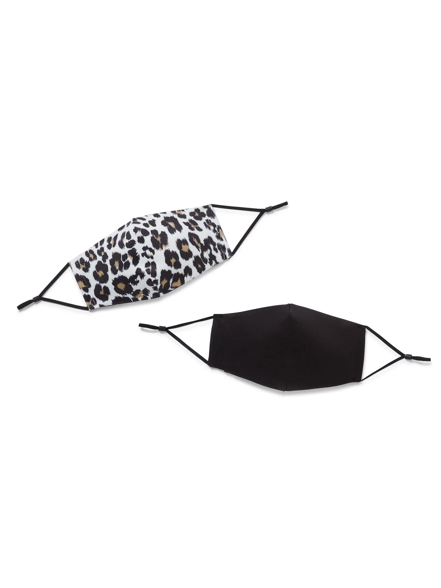 2-Mask Set - Leopard-Print & Solid - Image 5