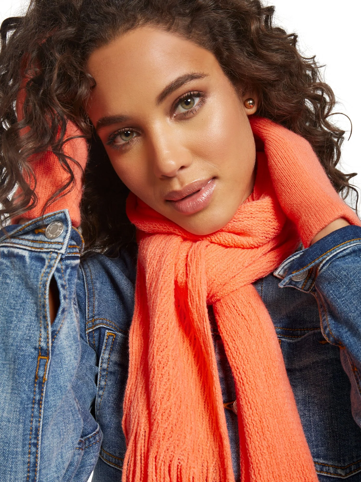 2-Piece Cable Knit Scarf & Gloves Set - Image 16