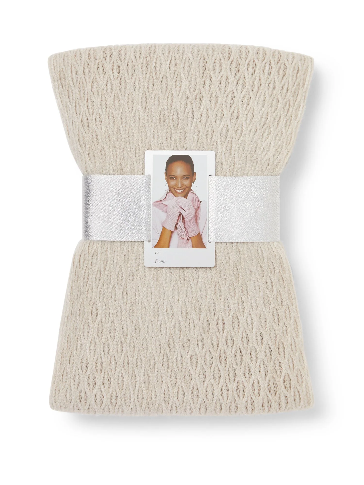2-Piece Cable Knit Scarf & Gloves Set - Image 24