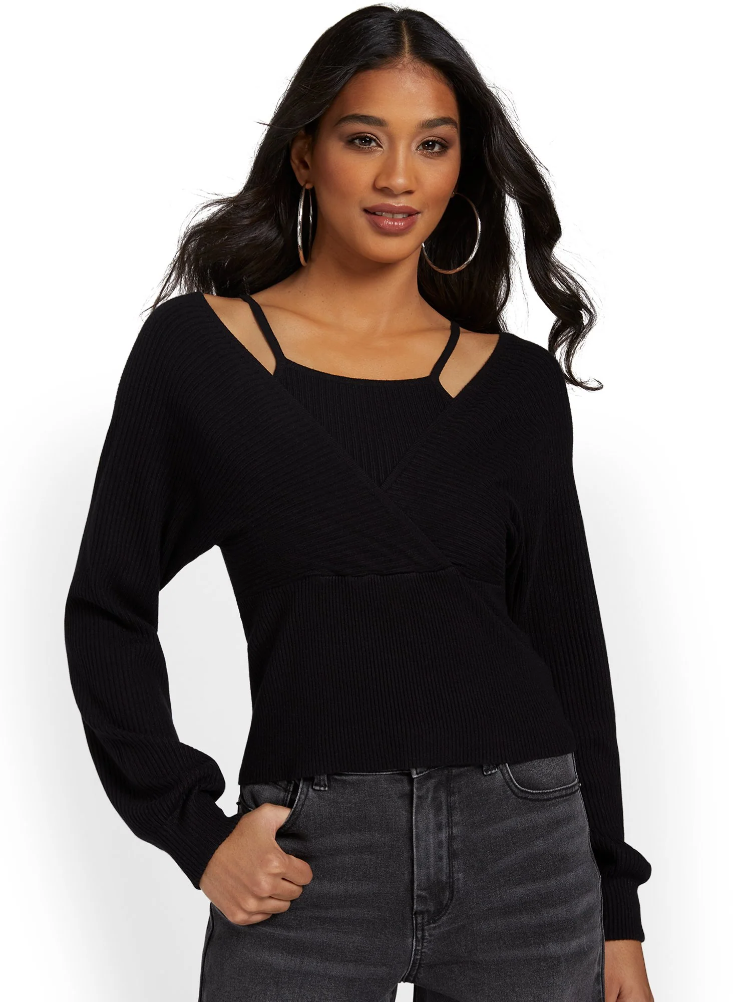 Allie Rose 2-Piece Halter Tank & Wrap Top Set - Brands We Love