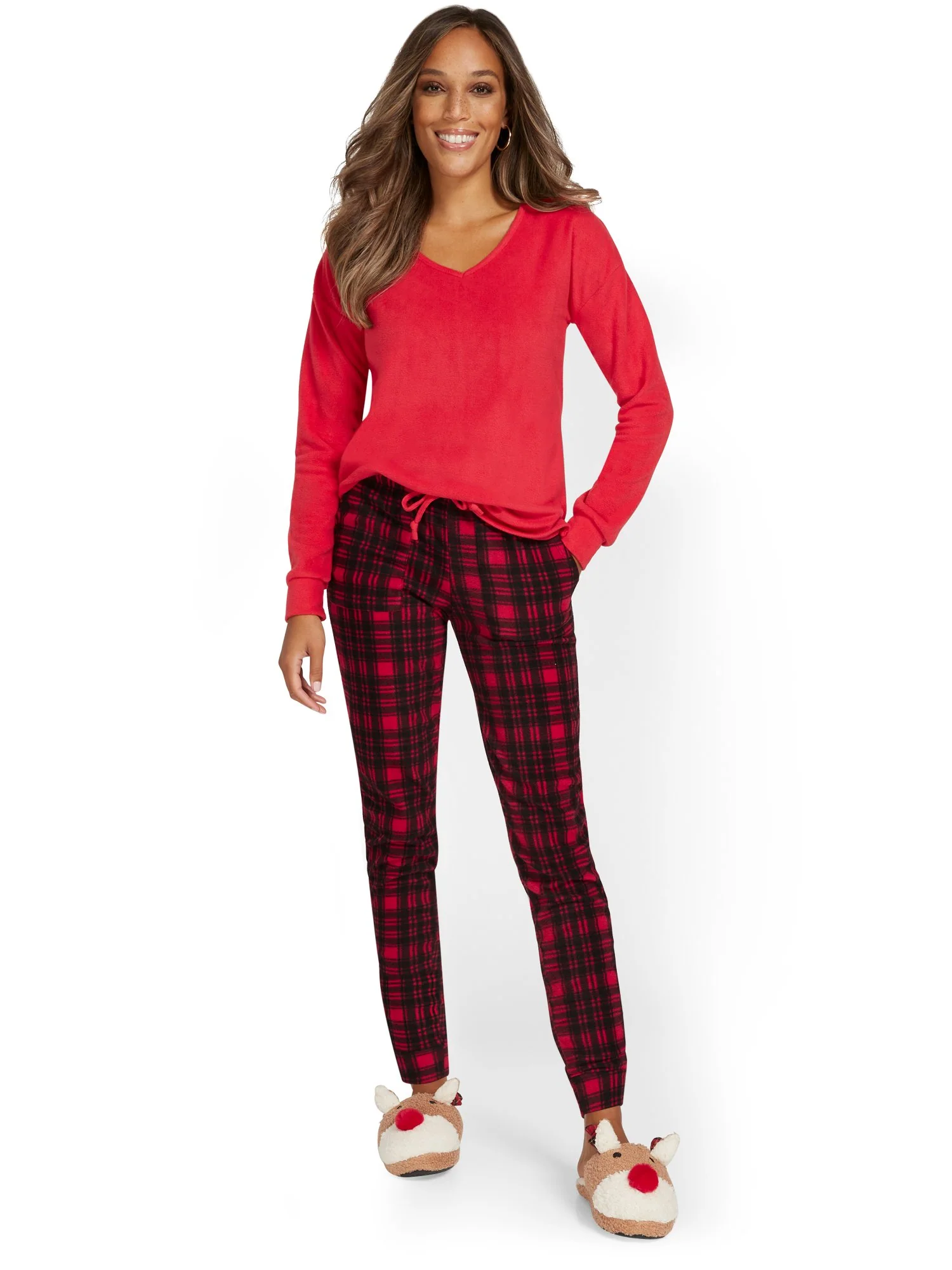 2-Piece Plaid Pajama Set - Image 2