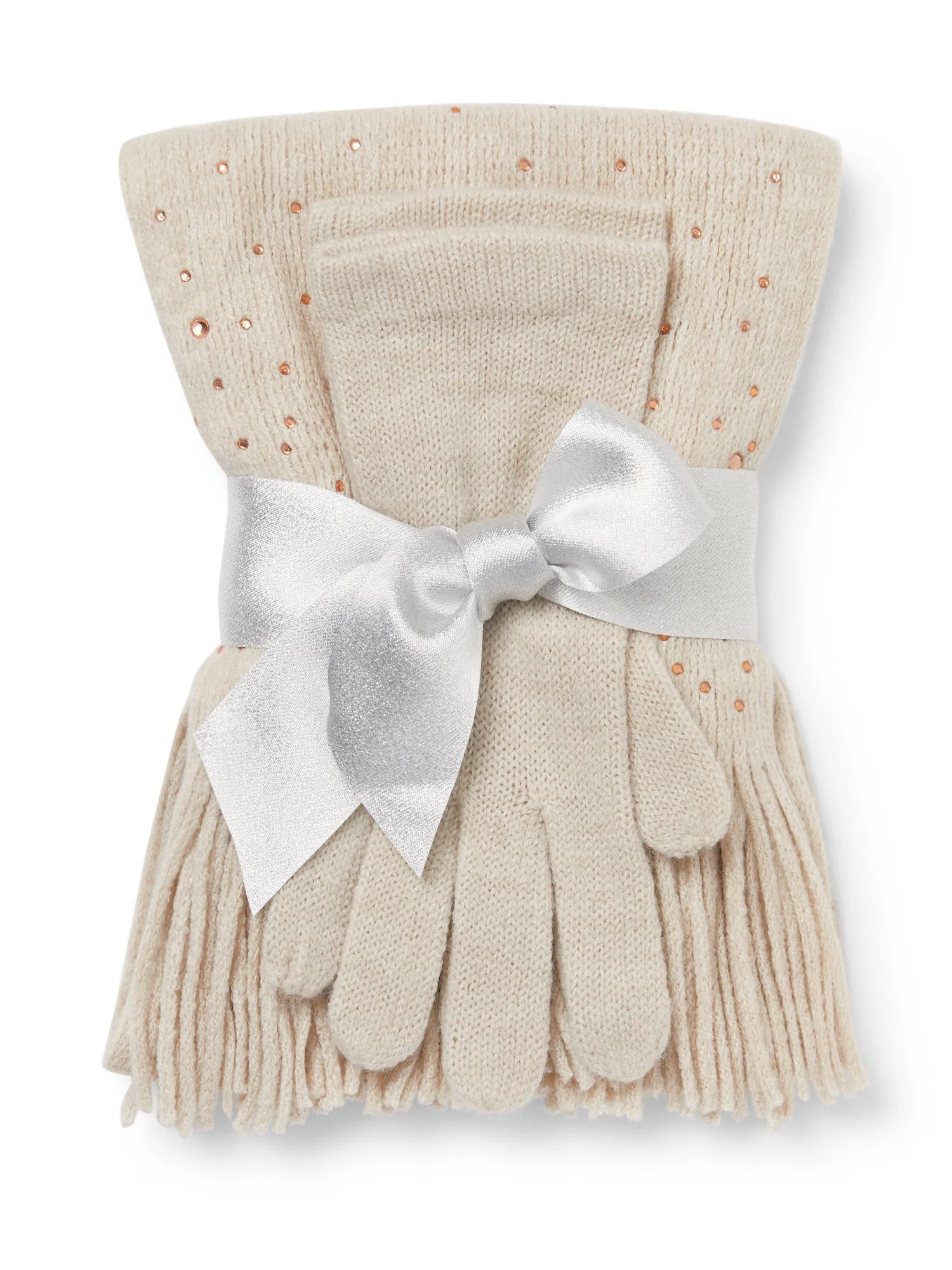 2-Piece Rhinestone Scarf & Gloves Set - Image 12