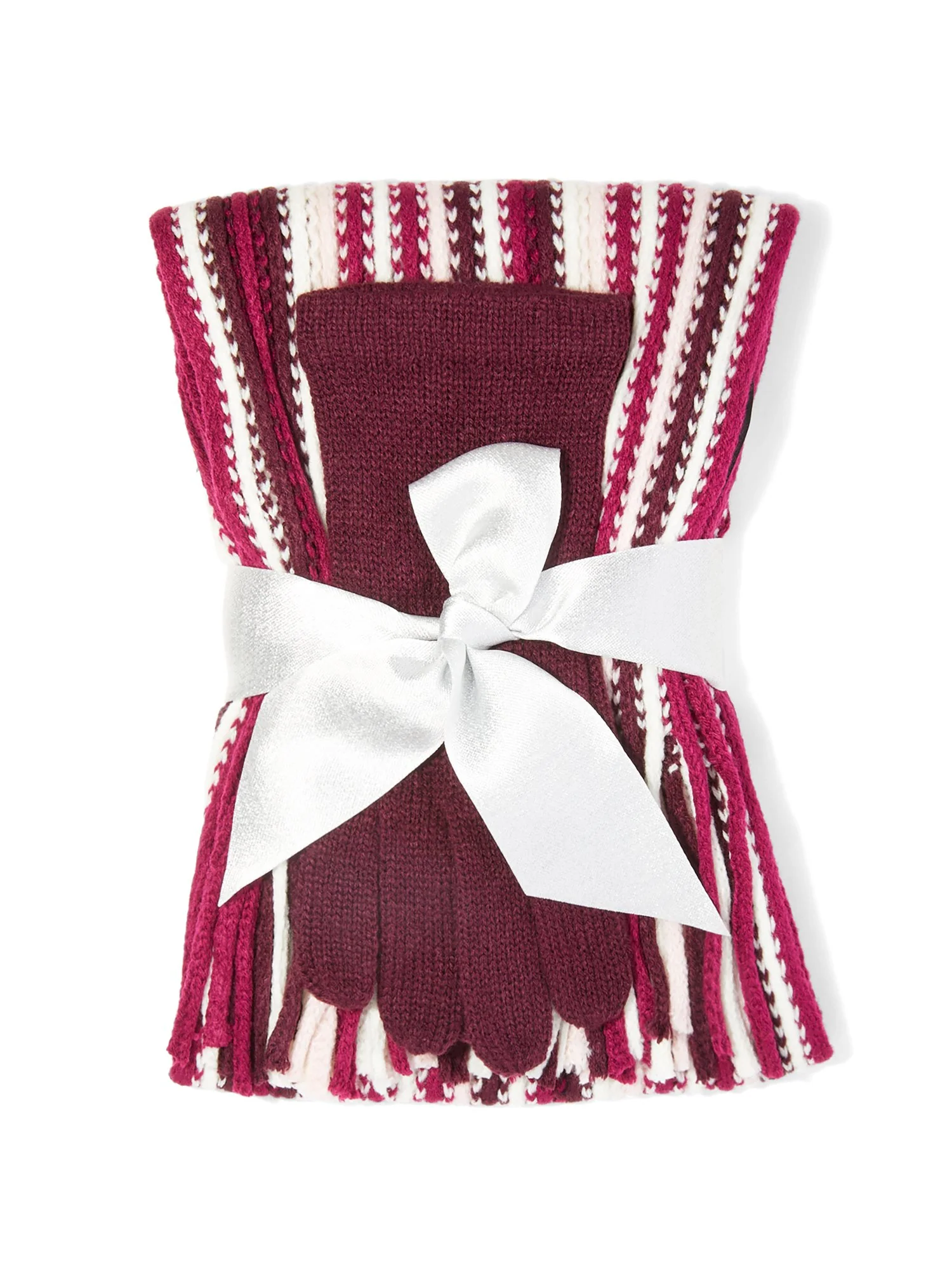 2-Piece Soft Knit Scarf & Gloves Set - Image 6