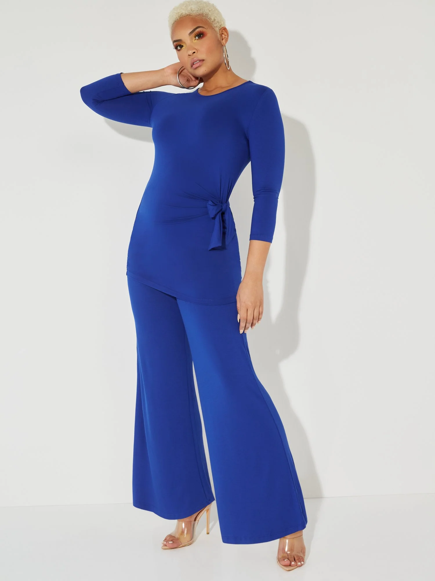 3/4-Sleeve Side-Tie Top - NY&C Style System - Image 9