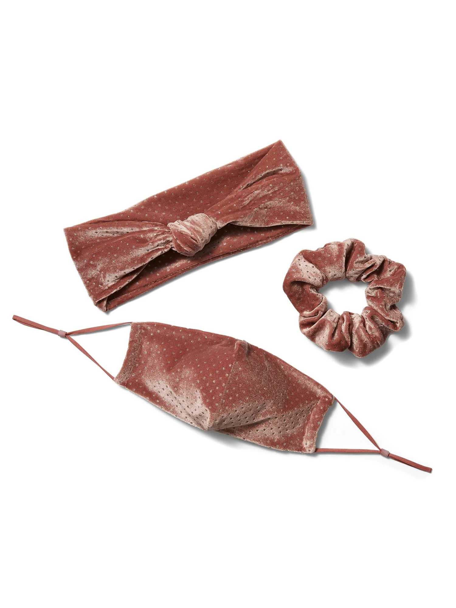 3-Piece Stud Mask, Scrunchie & Hairband Set - Image 6