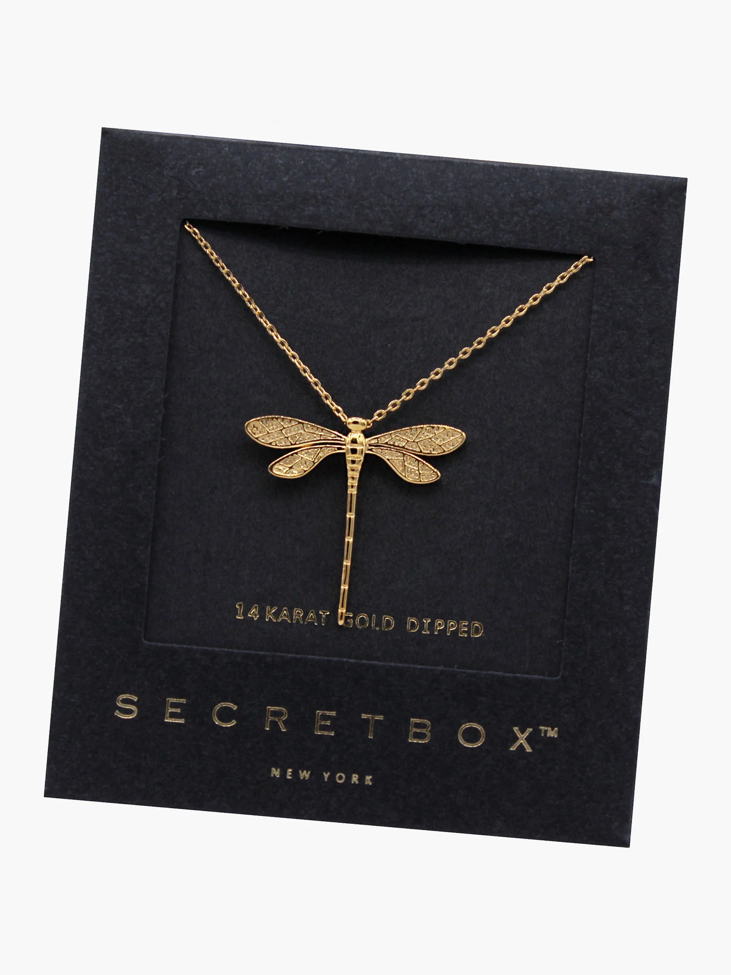Secret Box 14K Gold Dragonfly Necklace β Brands We Love - Image 2