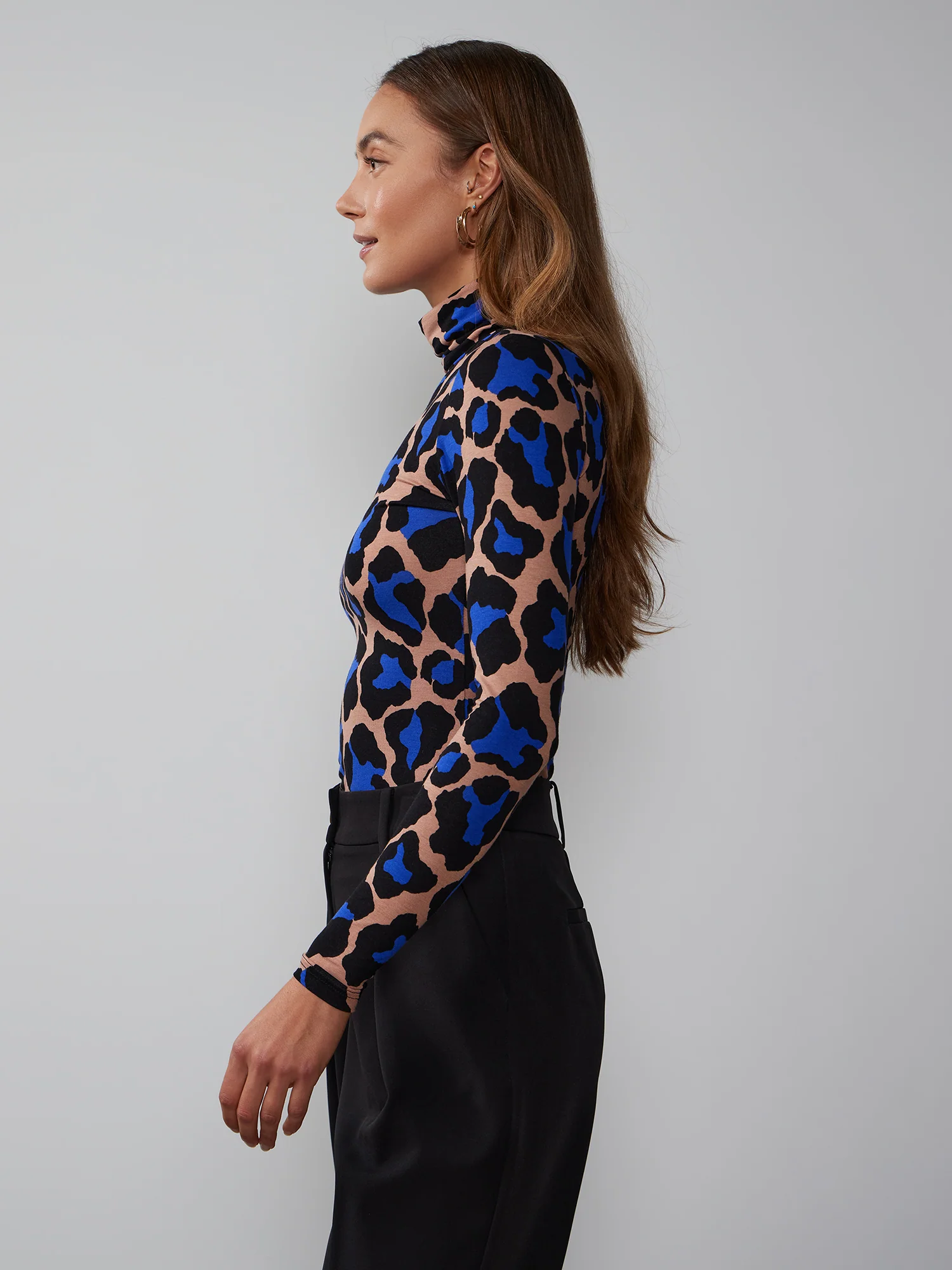 Long Sleeve Leopard Print Top - Image 2