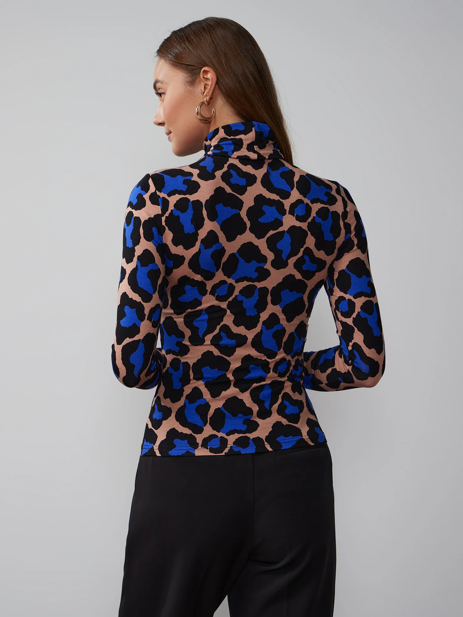 Long Sleeve Leopard Print Top - Image 3