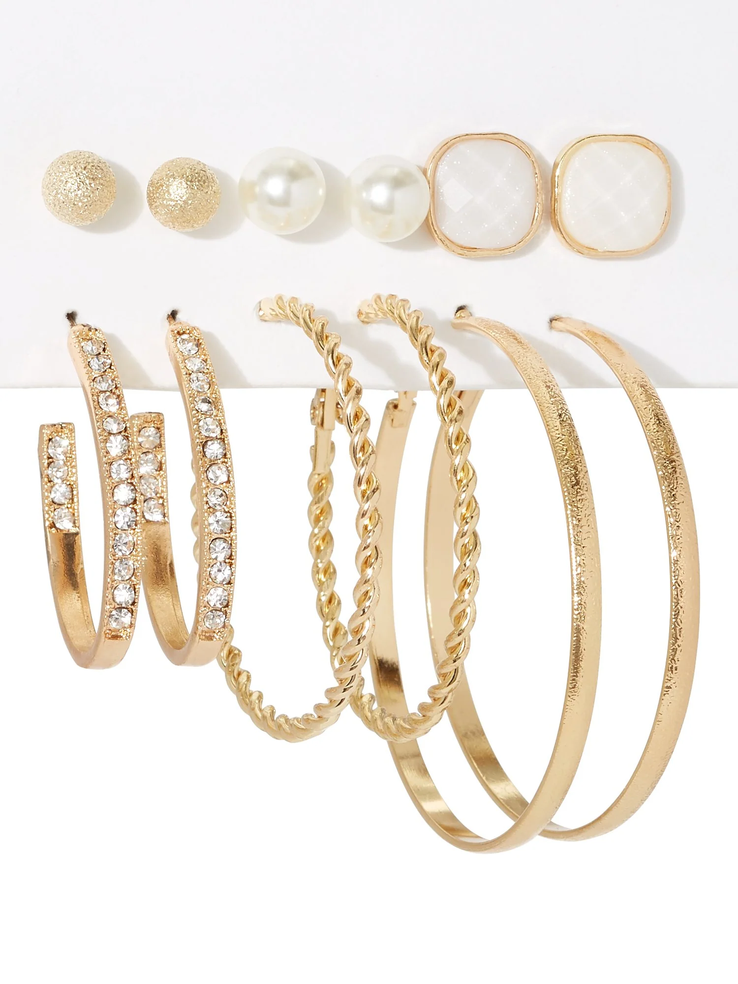 6-Piece Hoop & Post Earring Set