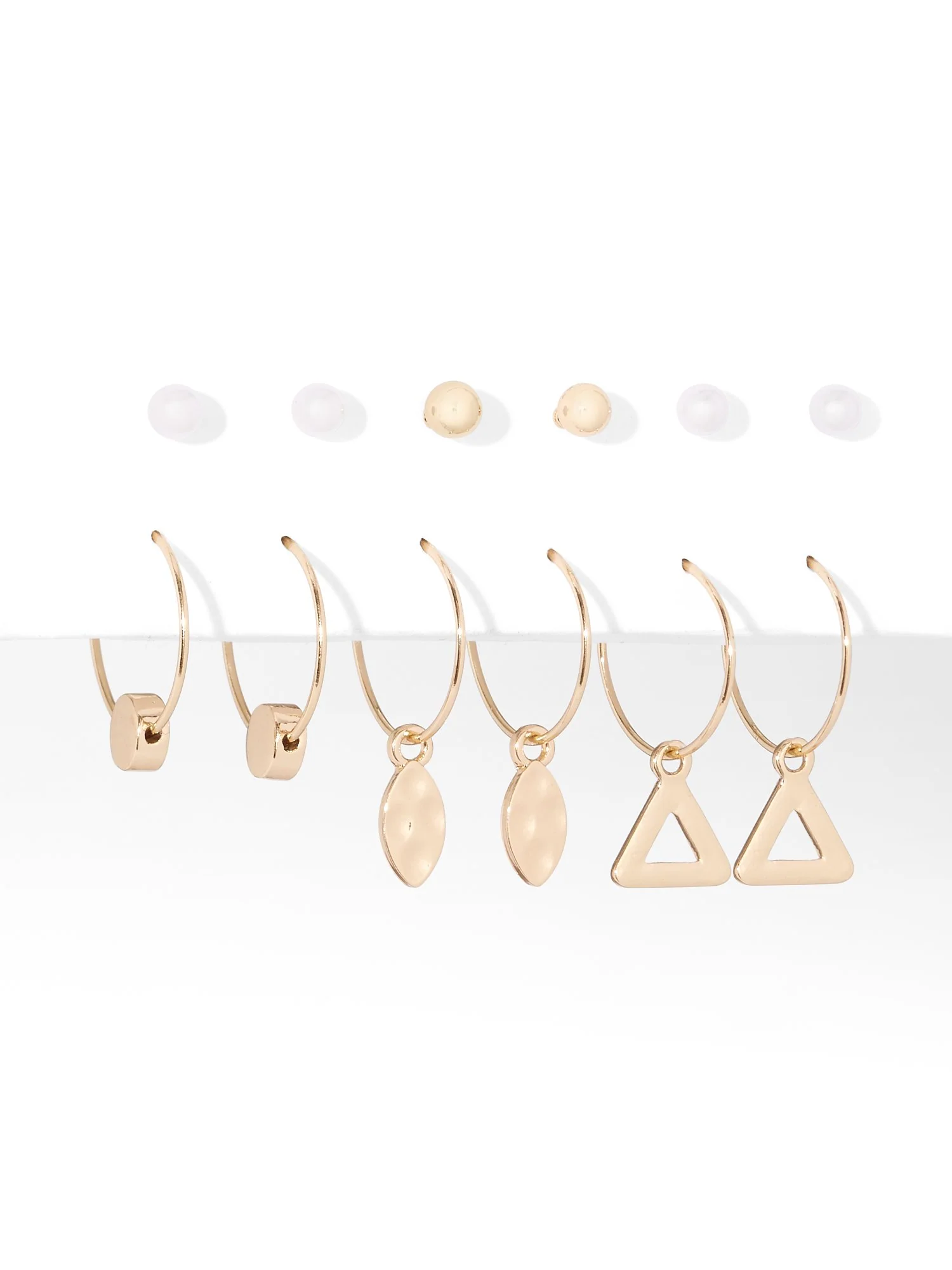 6-Piece Hoop & Post Earring Set