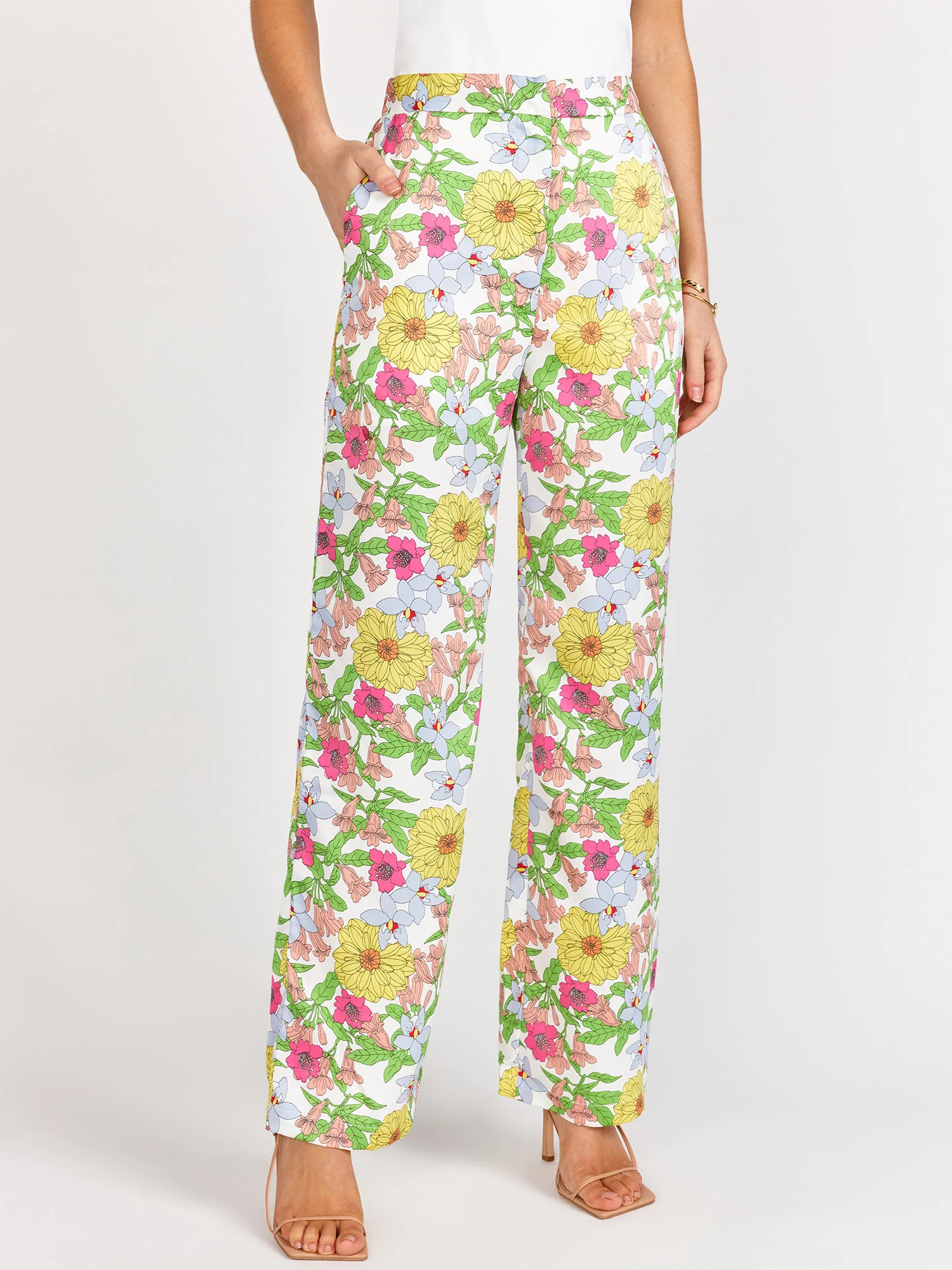 Luxy USA Straight Leg Floral Print Pant - Brands We Love - Image 2