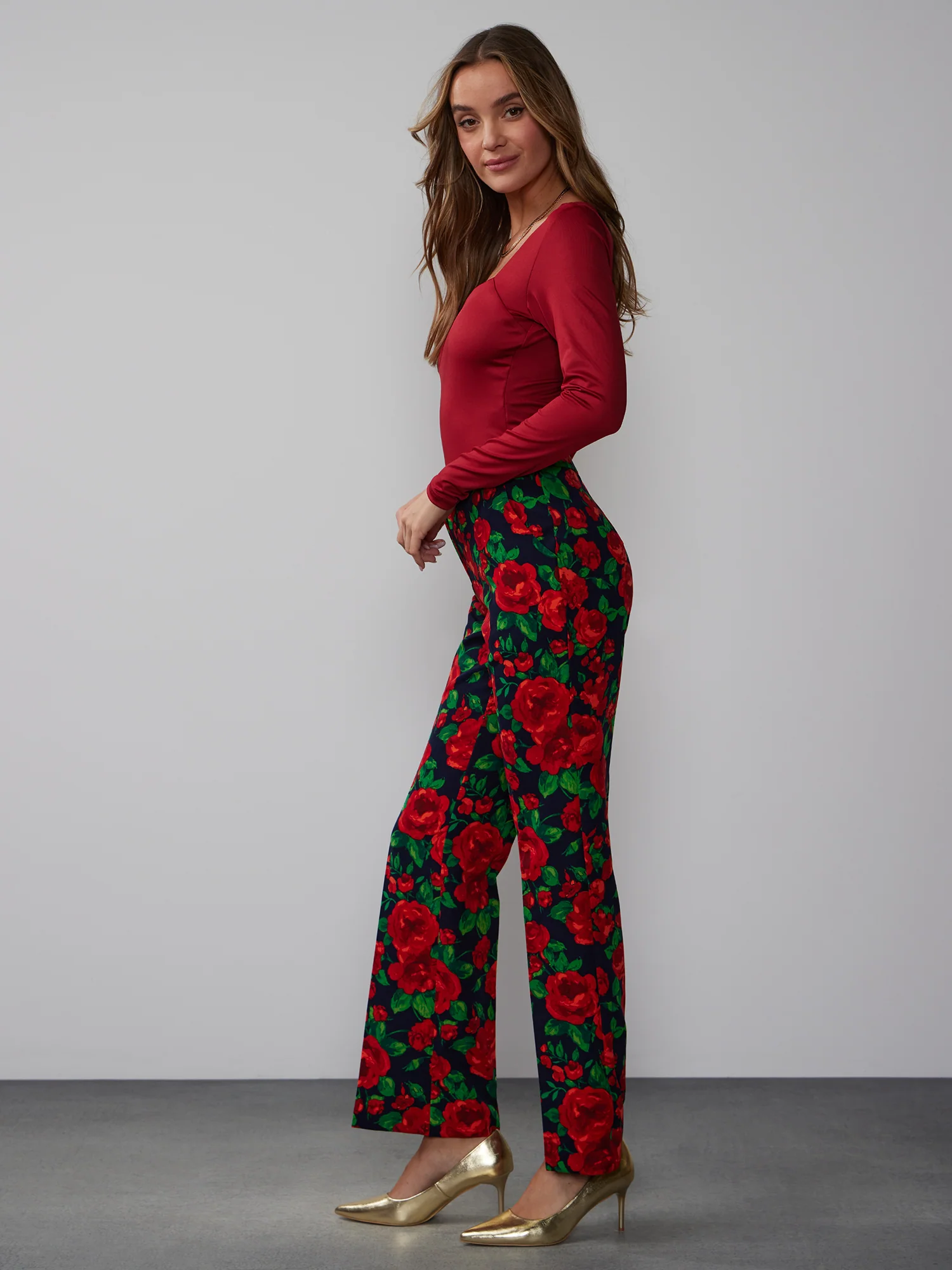 Crepe Rose Suit Pant - Image 2