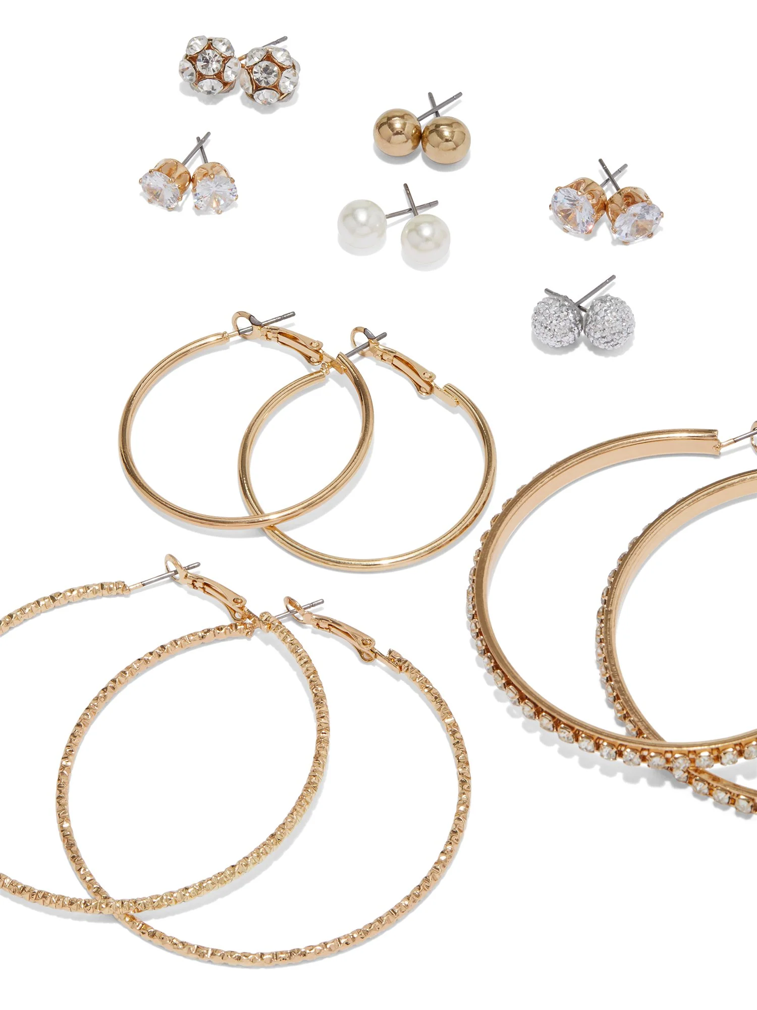 9-Piece Hoop & Stud Earrings Set - Image 2
