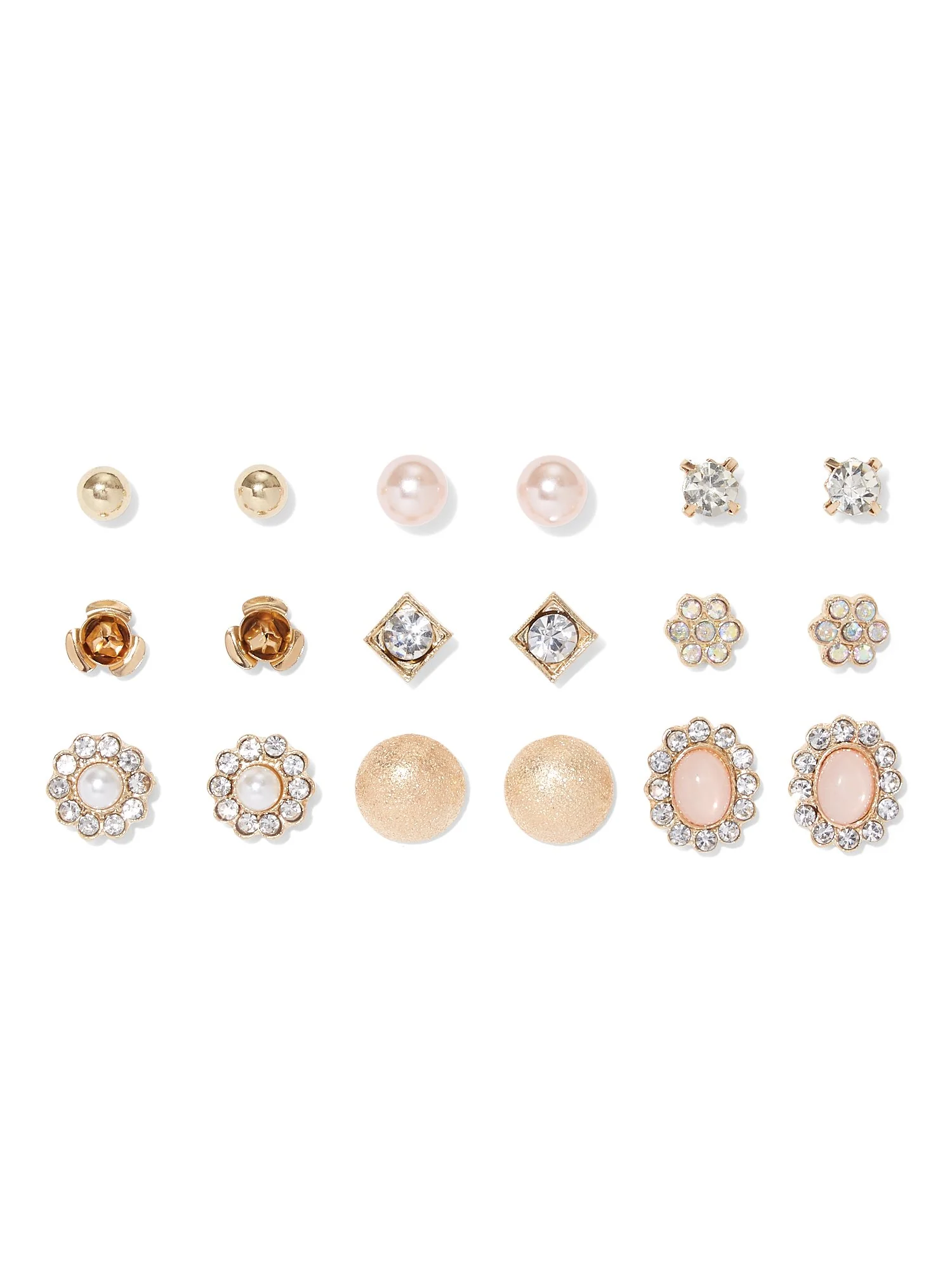 9-Piece Post Earring Set