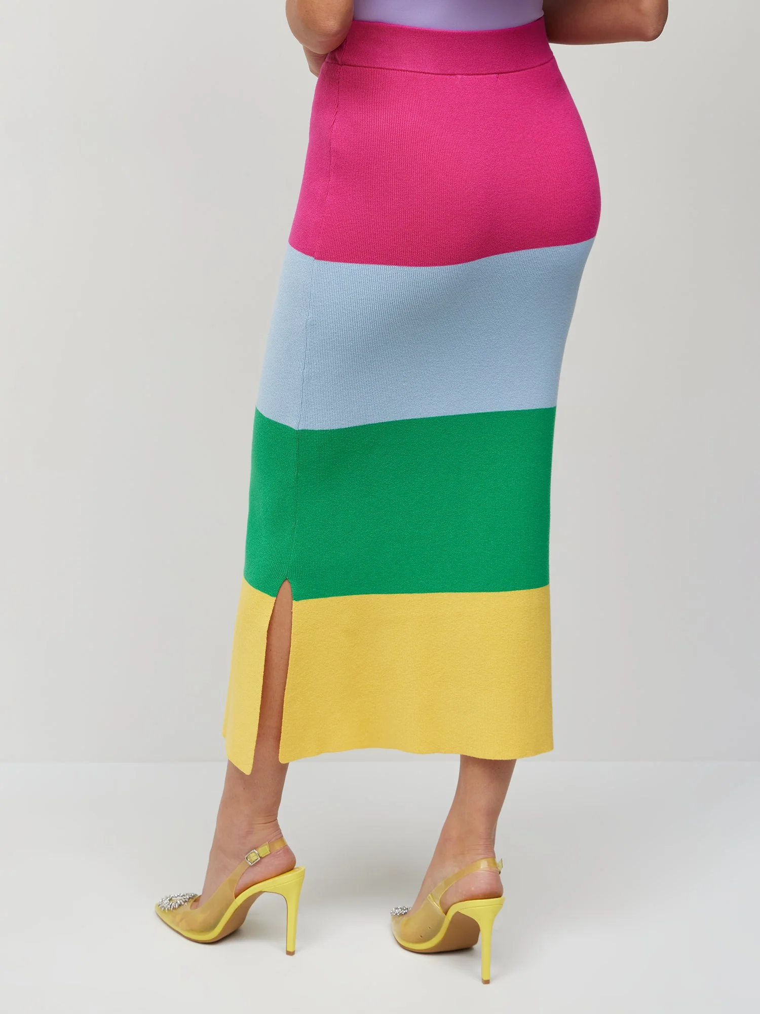Abstract-Print Pencil Skirt - Image 2