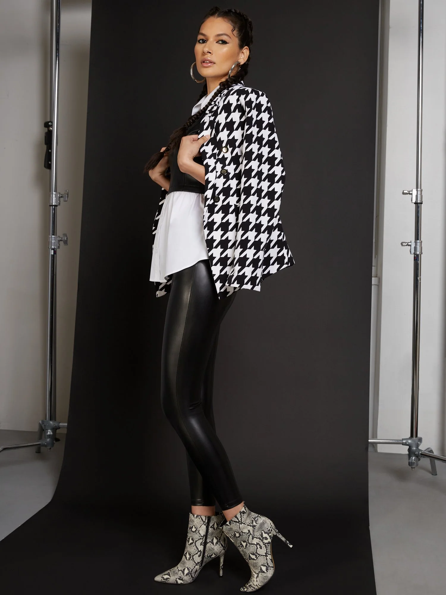 Allover Faux-Leather Legging - Image 2