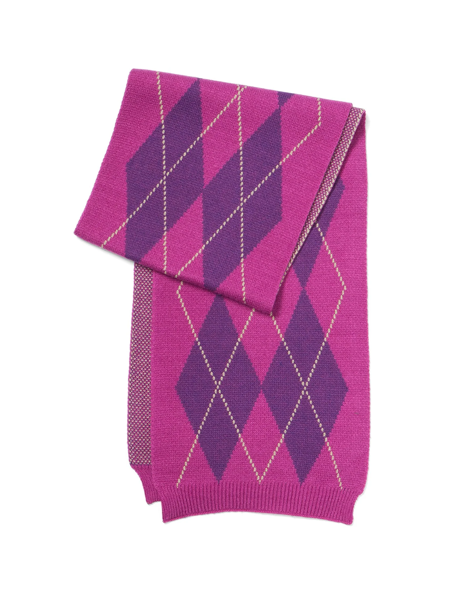 Argyle Knit Scarf - Image 3