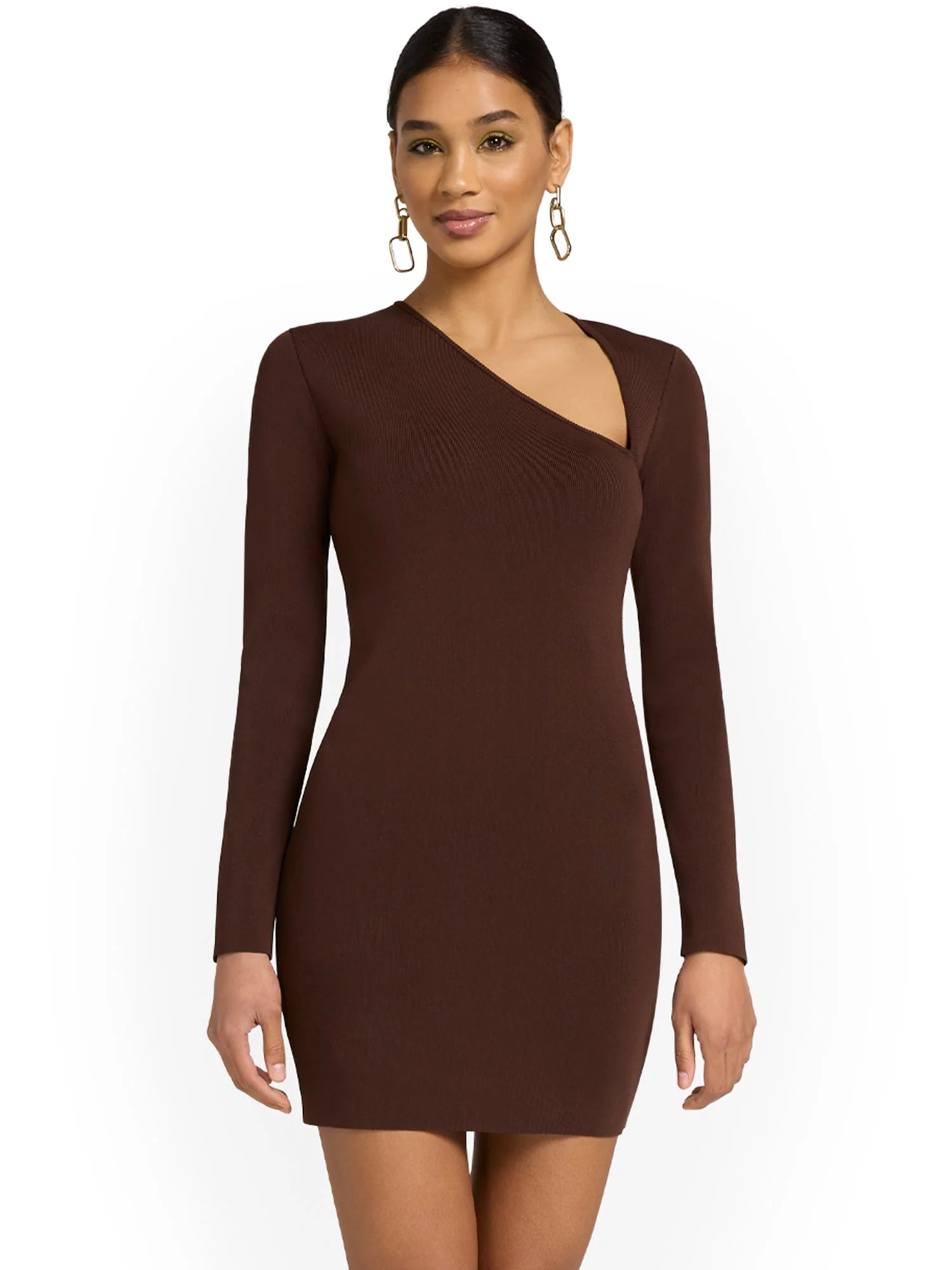 Endless Rose Asymmetric Long-Sleeve Mini Dress - Brands We Love - Image 5