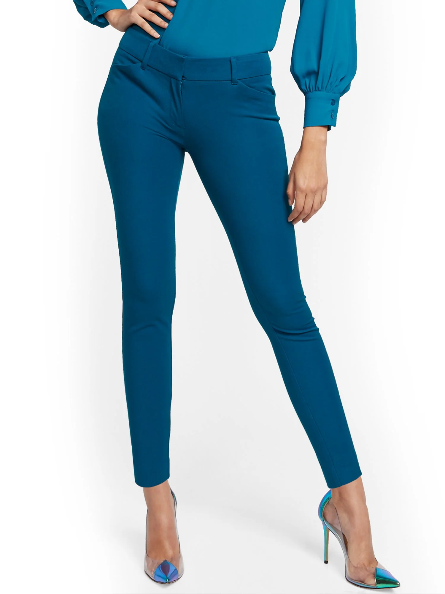 Audrey Slim-Leg Pant - Solid - Image 2