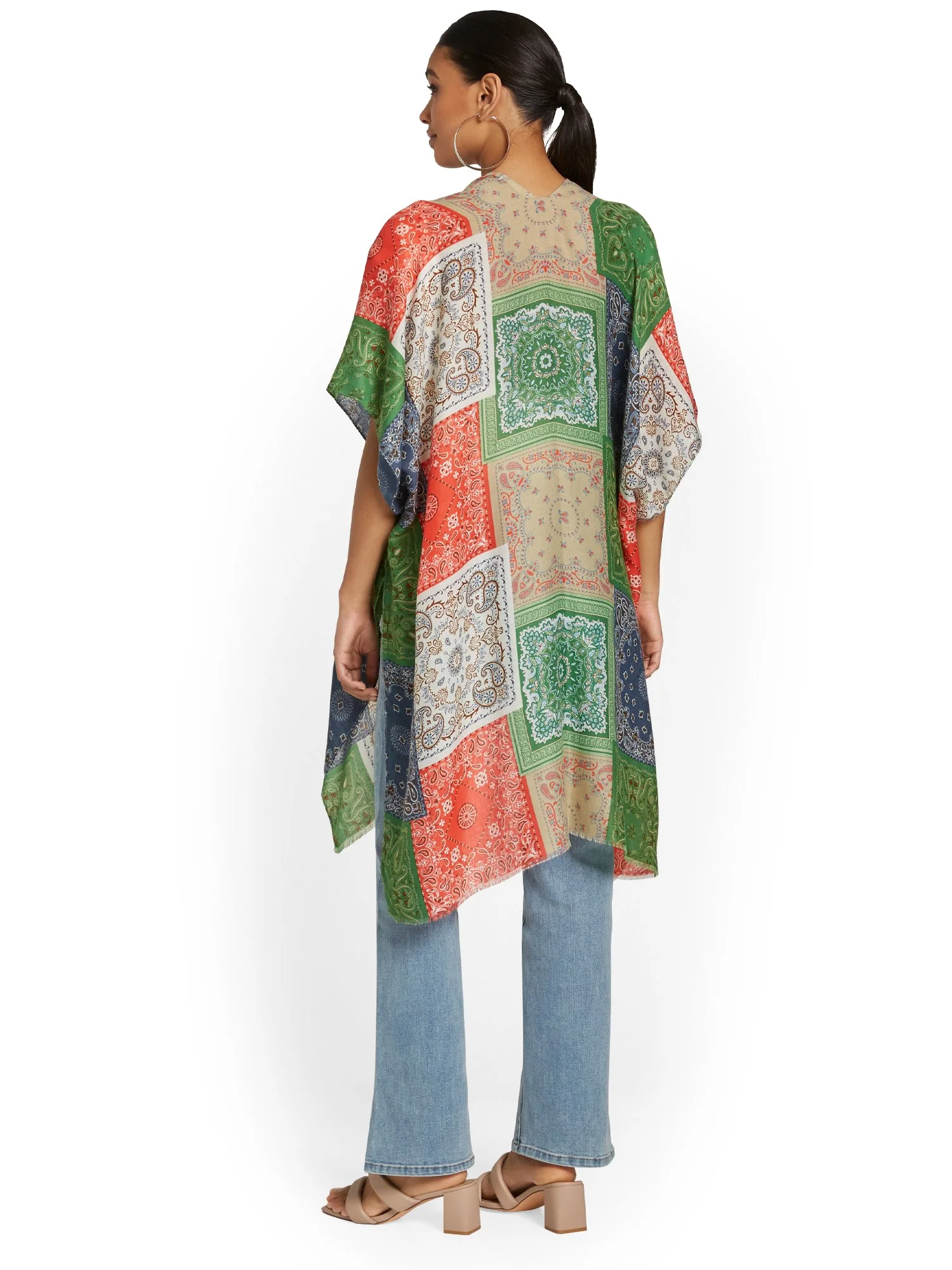 Bandana-Print Kimono - Image 3