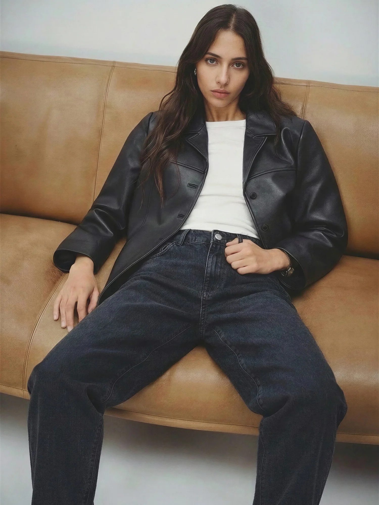 Barrel Leg Denim Jeans - Image 3
