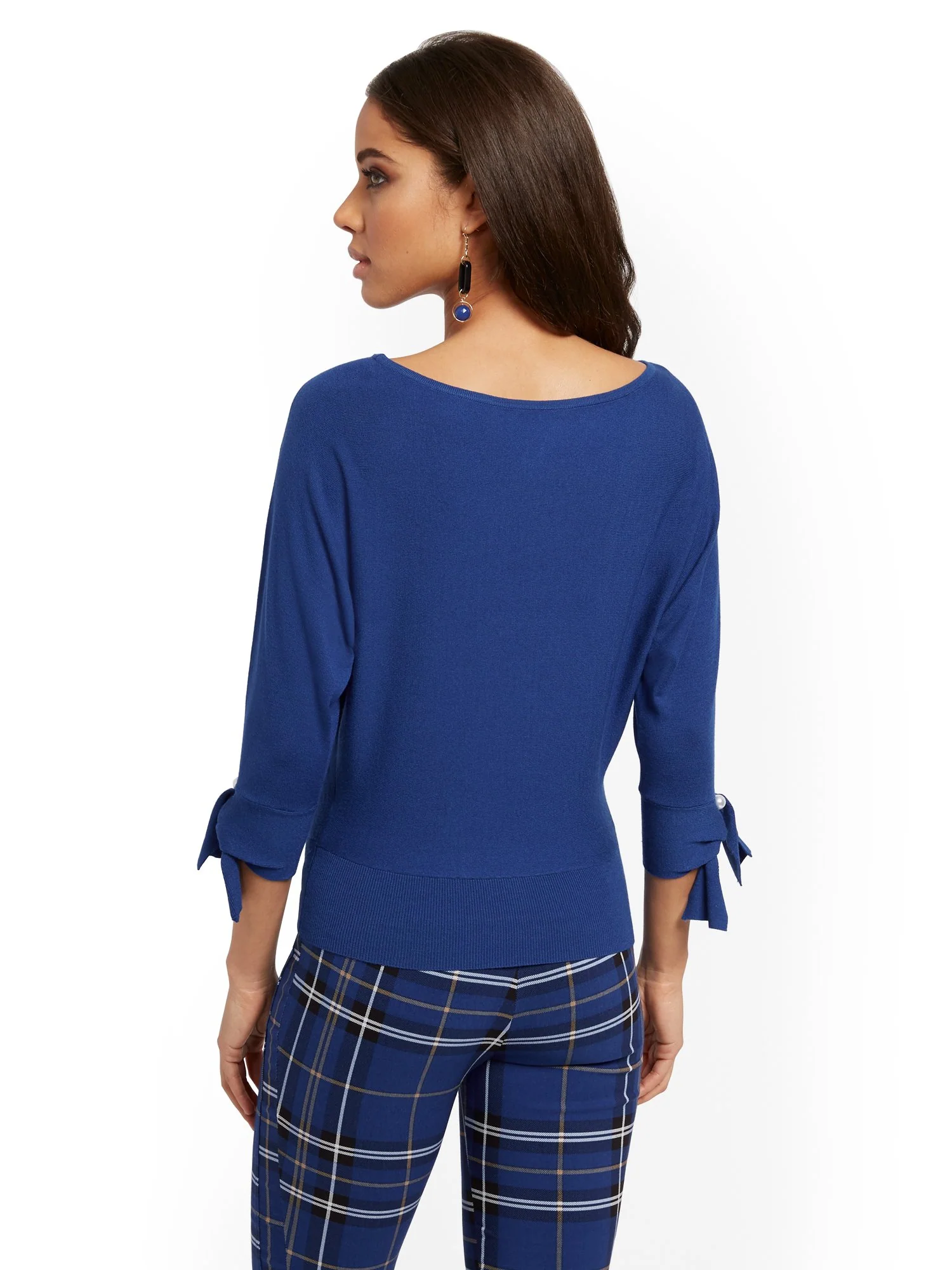 Bateau-Neck Dolman Sweater - 7th Avenue - Image 3