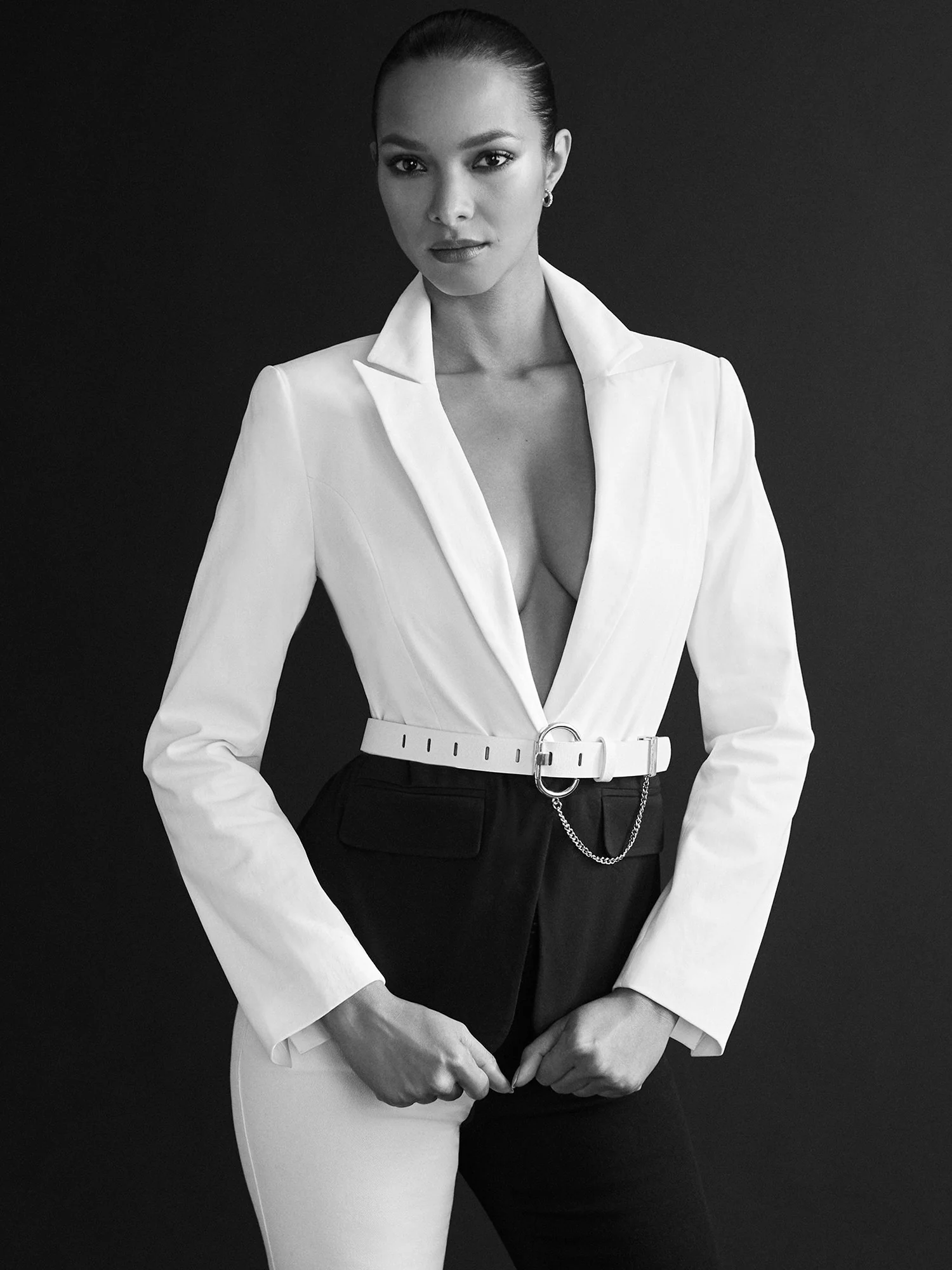 Belted Colorblock Jacket - NY&Chic Collection - Image 4