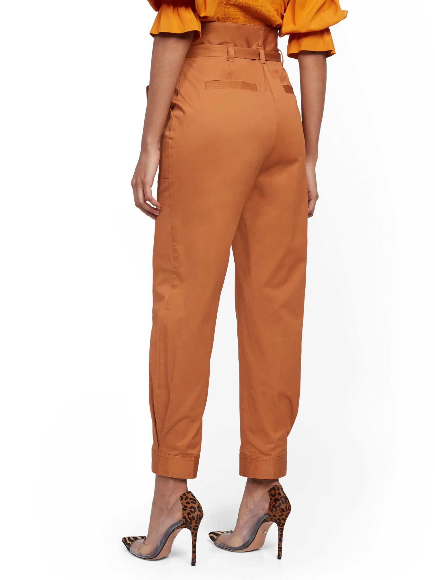 Belted Paperbag-Waist Pant - 7th Avenue - Image 3