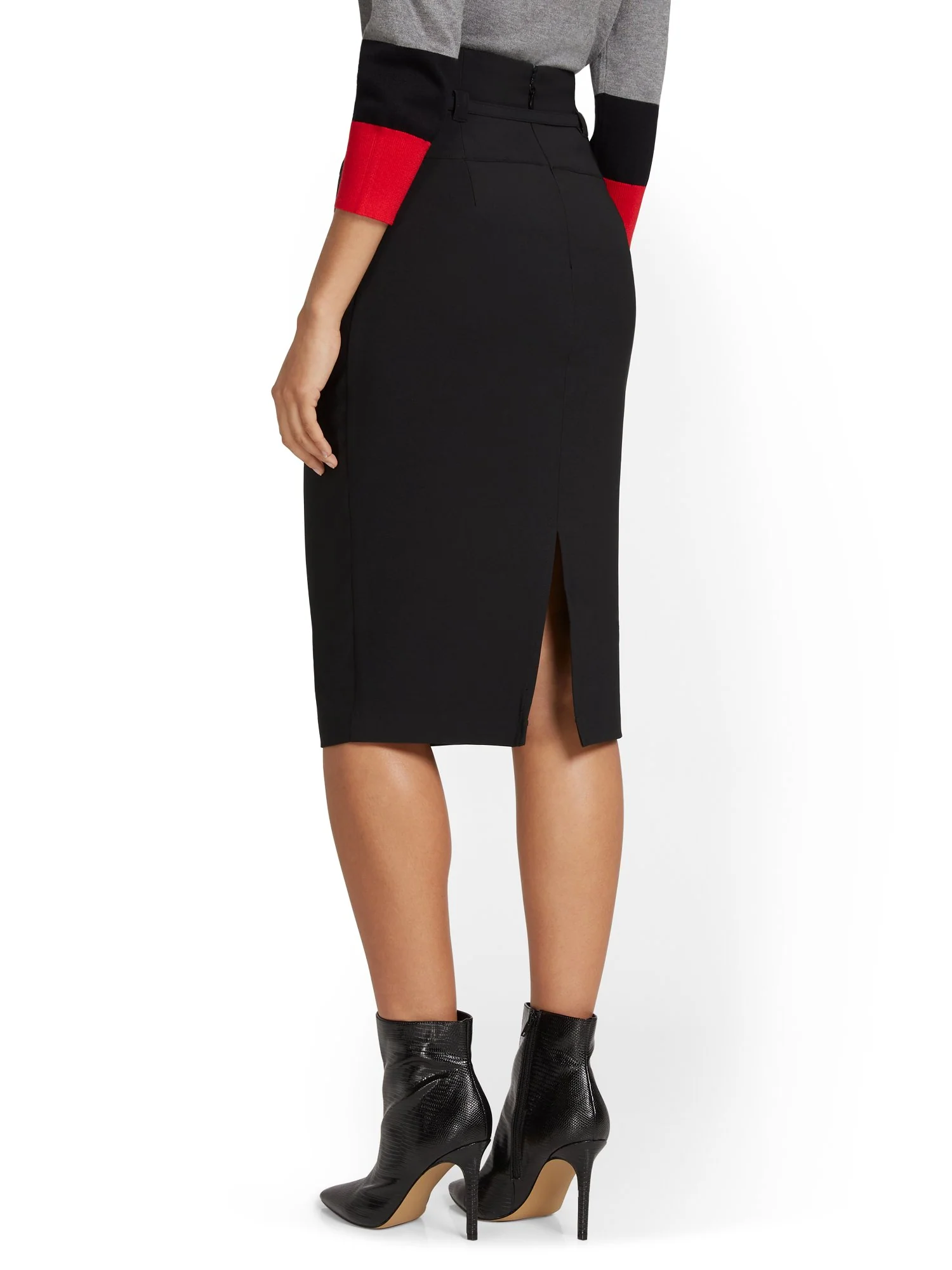 Belted Pencil Skirt - Premium Stretch - Image 3