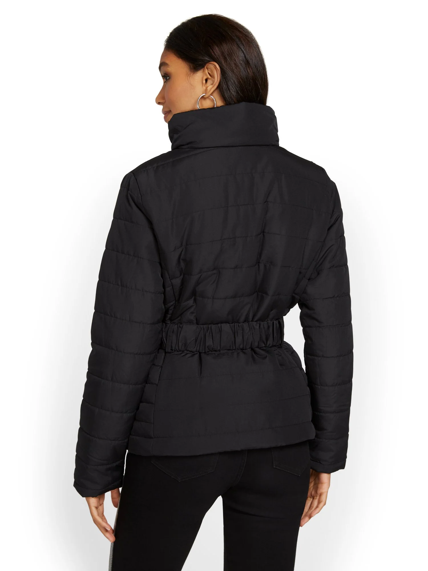 Belted Puffer Jacket - Image 3