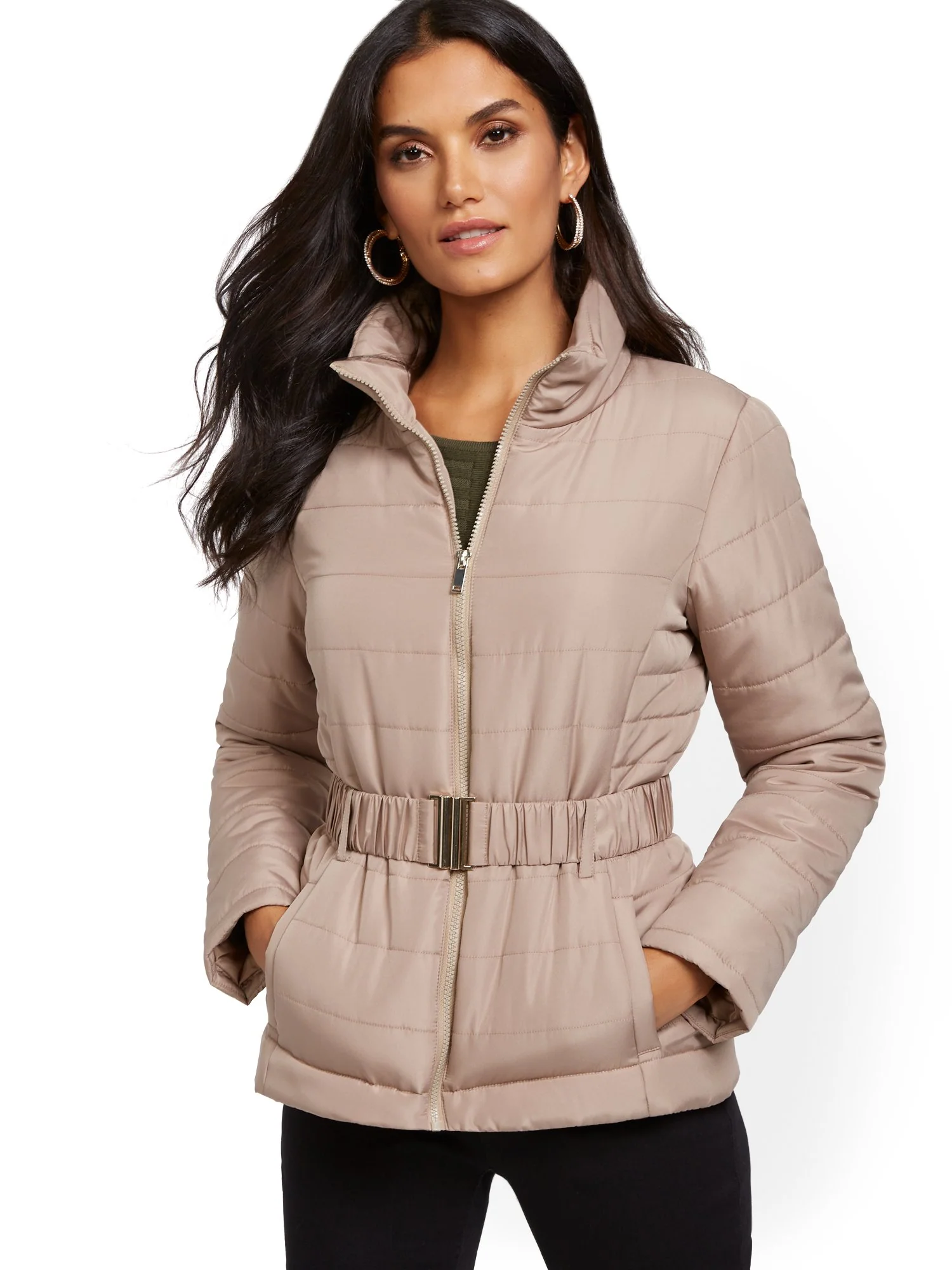 Belted Puffer Jacket - Image 8