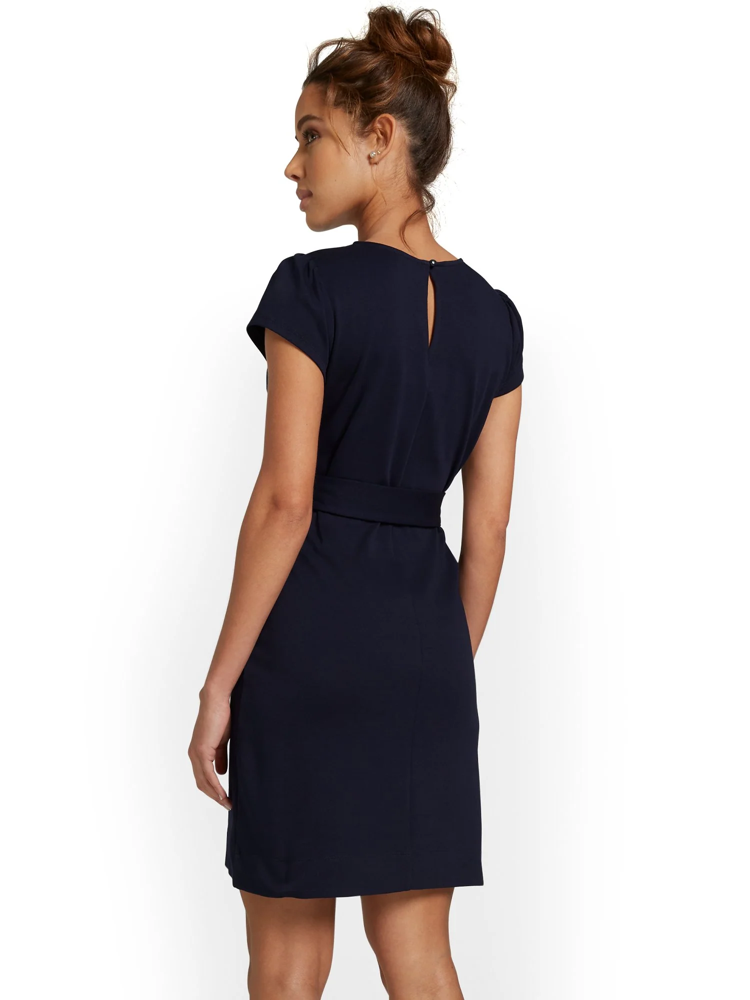 Belted Shift Dress - City Knits - Image 10