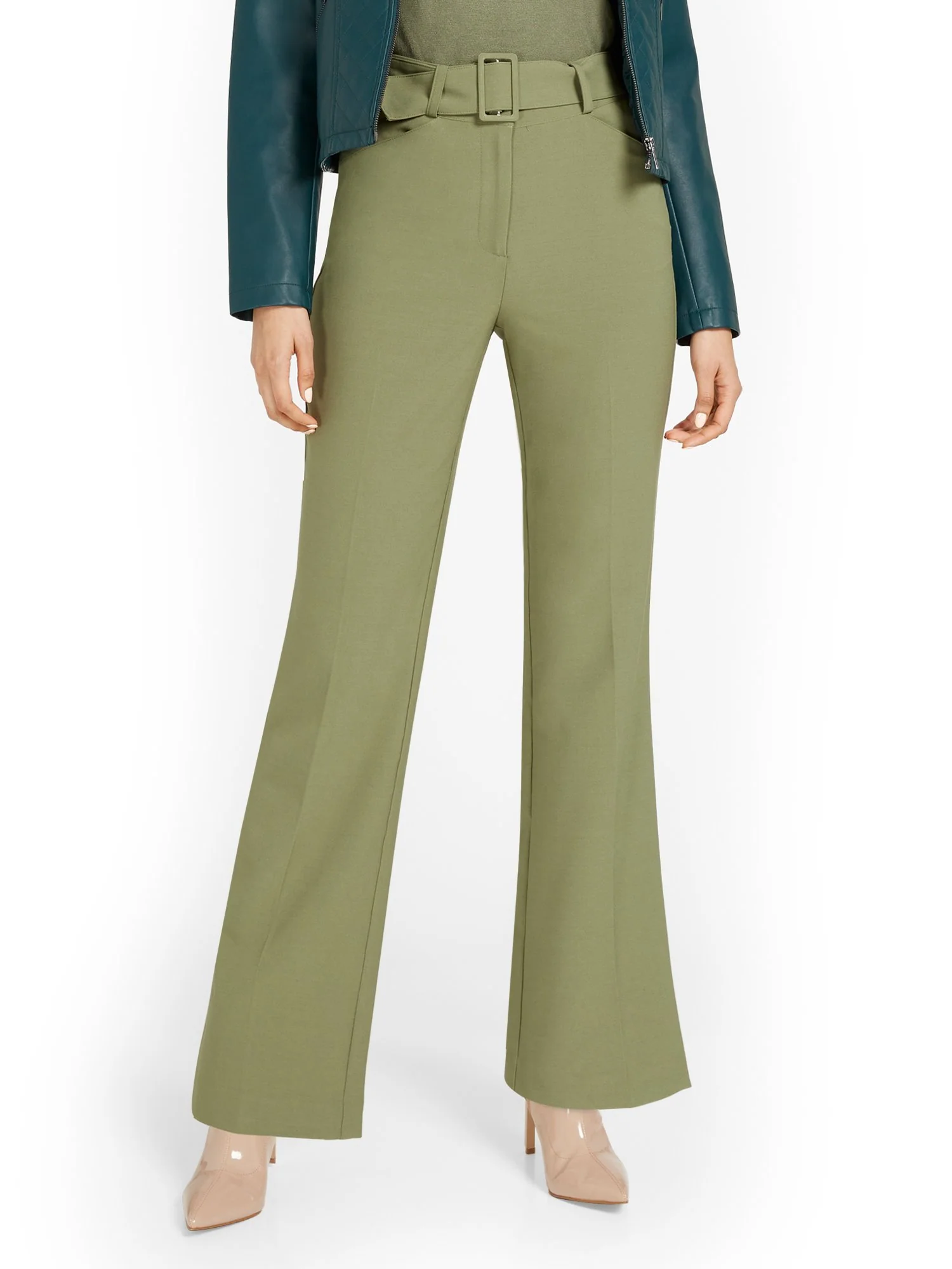 Belted Straight-Leg Pant - Essential Stretch - Image 6