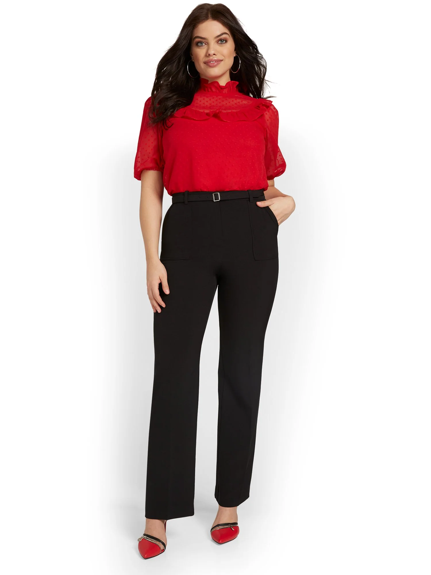 Belted Wide-Leg Pant - Image 4