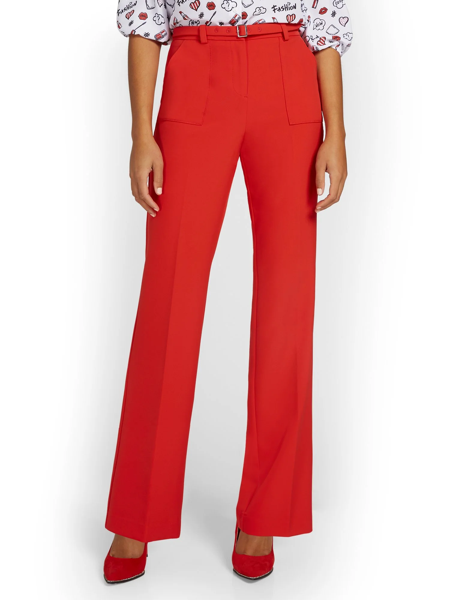 Belted Wide-Leg Pant - Image 7