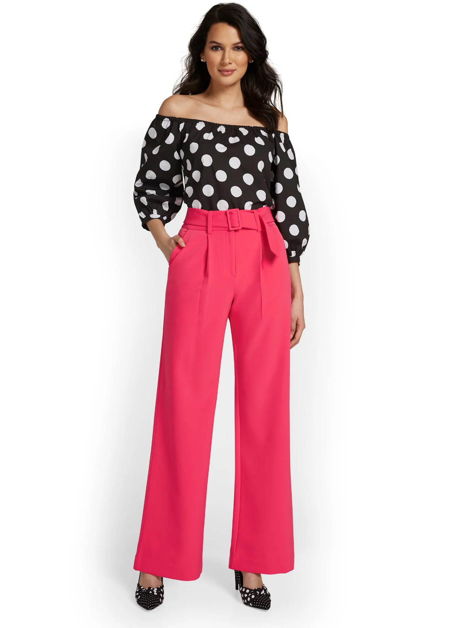 Belted Wide-Leg Pant - Image 3