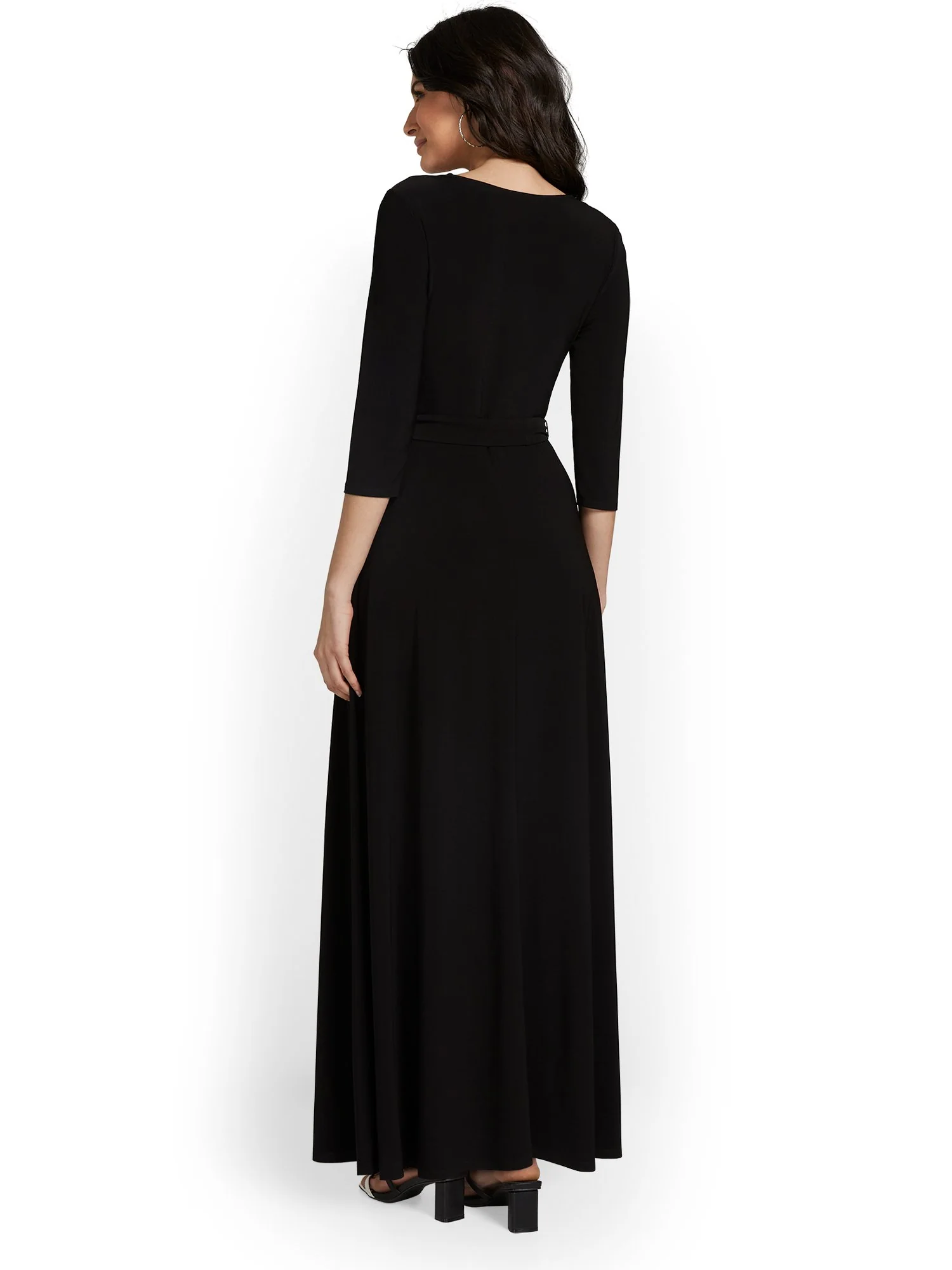 Belted Wrap Maxi Dress - Image 2