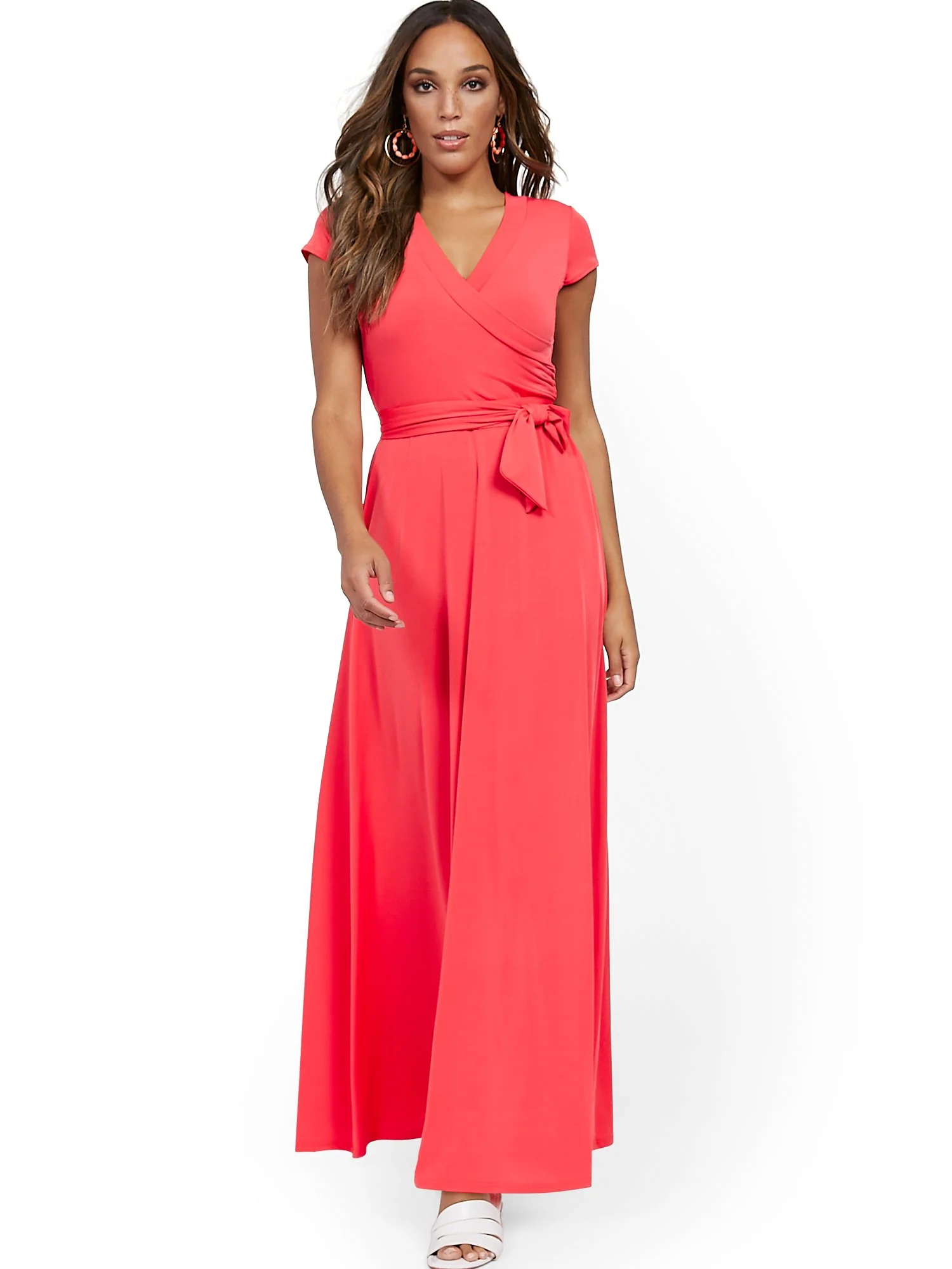 Belted Wrap Maxi Dress - Image 9