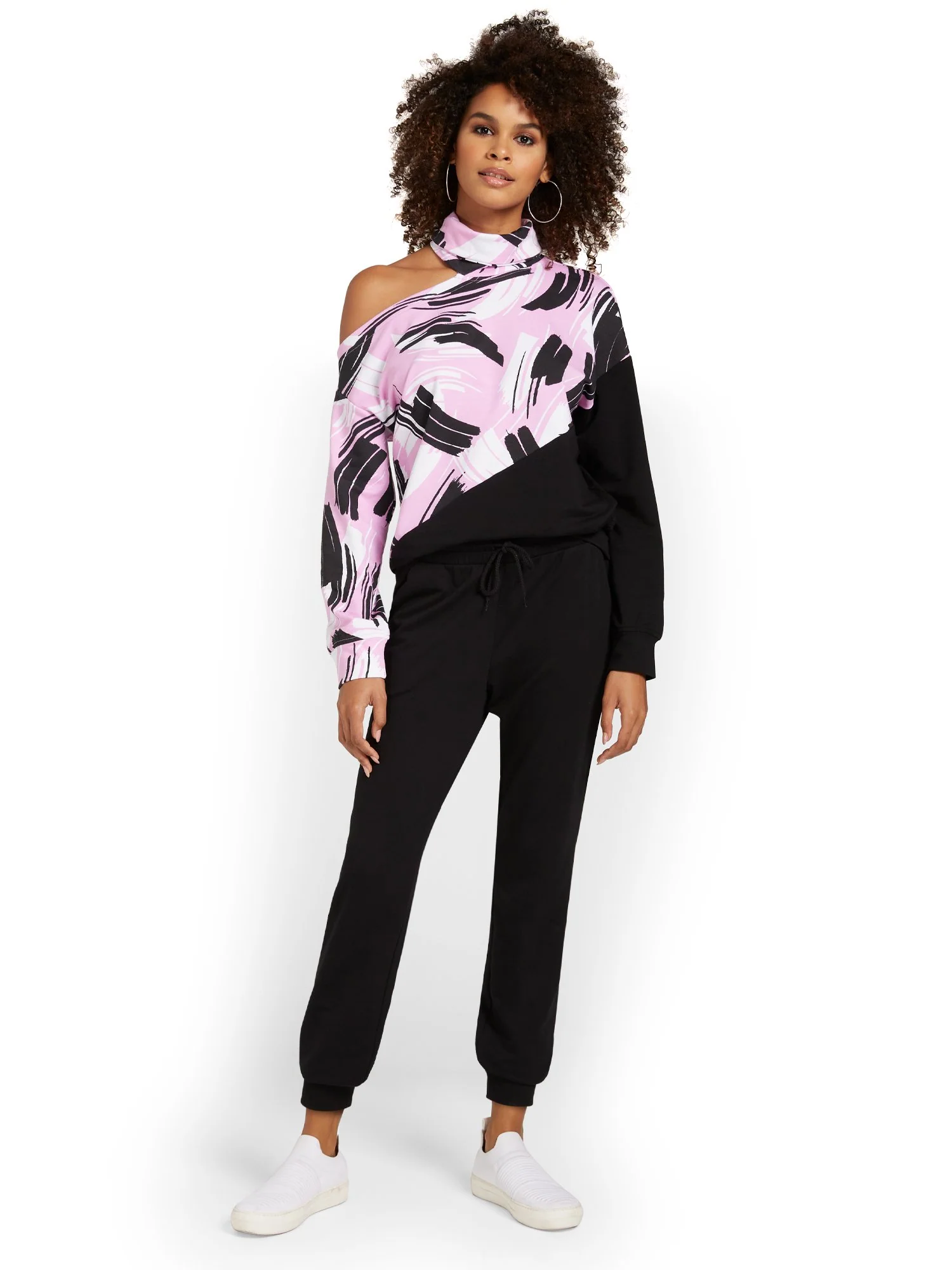 Black French Terry Jogger Pant - Image 4
