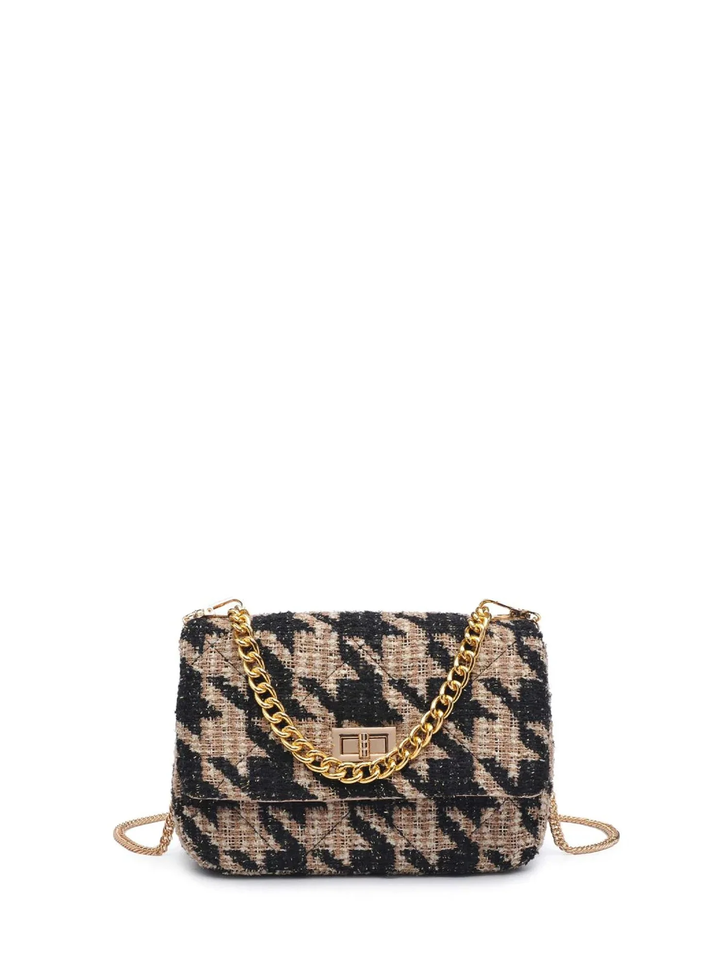 Urban Expressions Boucle Houndstooth Crossbody Bag - Brands We Love - Image 3