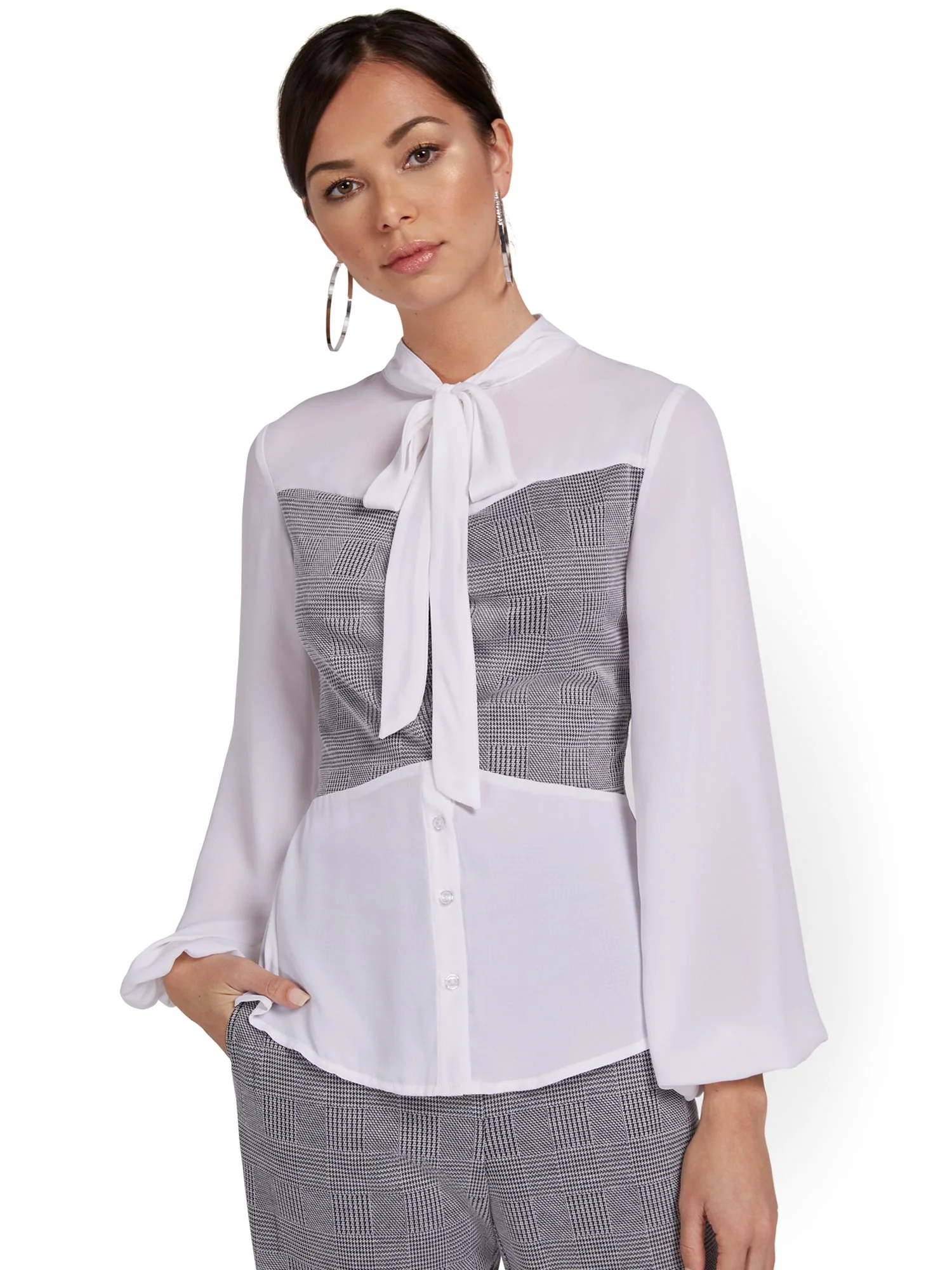 Bow-Neck Twofer Top - Image 2