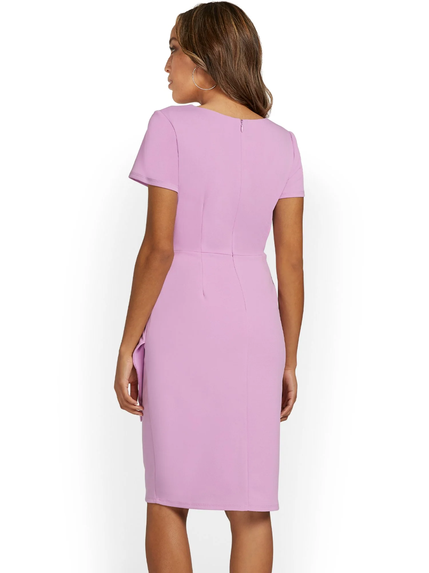 Bow-Waist Sheath Dress - Magic Crepe® - Image 3