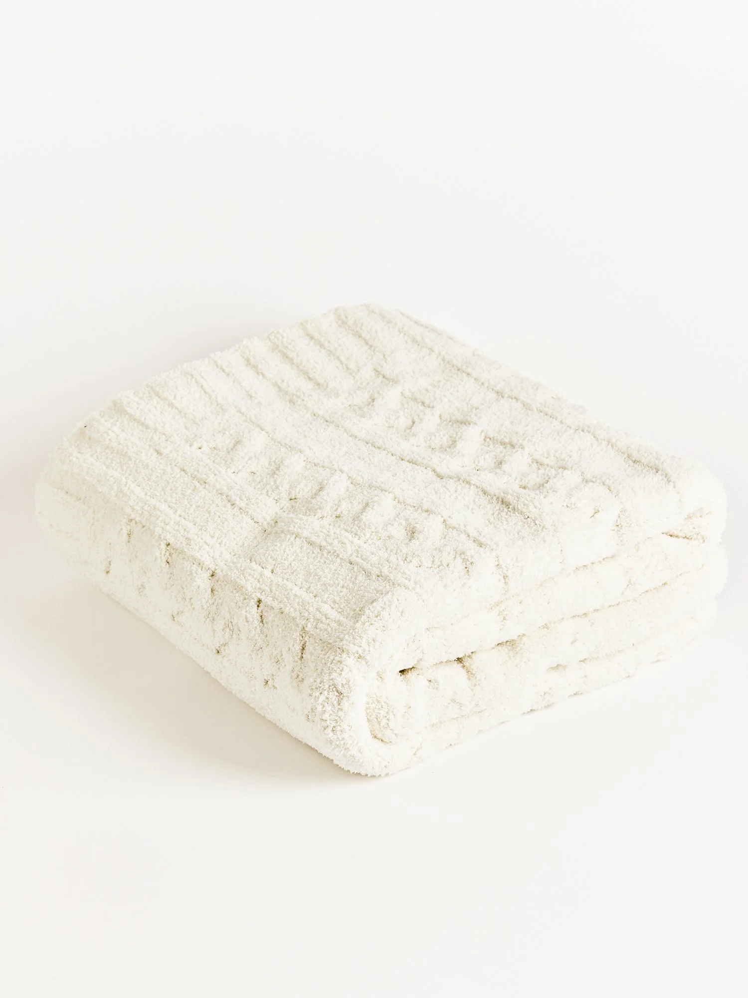 Braided Cable Knit Throw Blanket - Comfy Luxe - Image 2