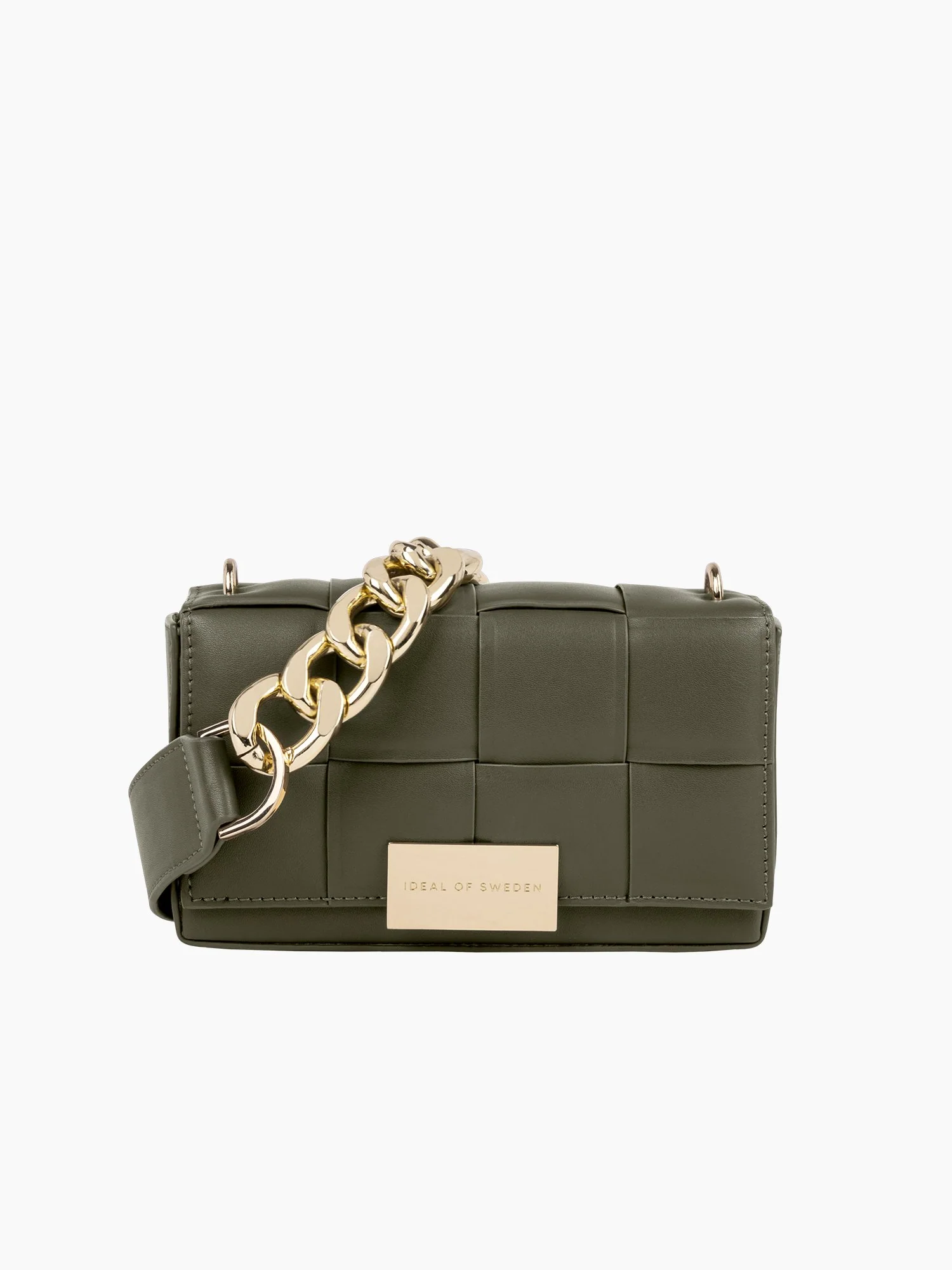 Ideal Of Sweden Braided Crossbody Bag, Olive - Brands We Love - Image 2